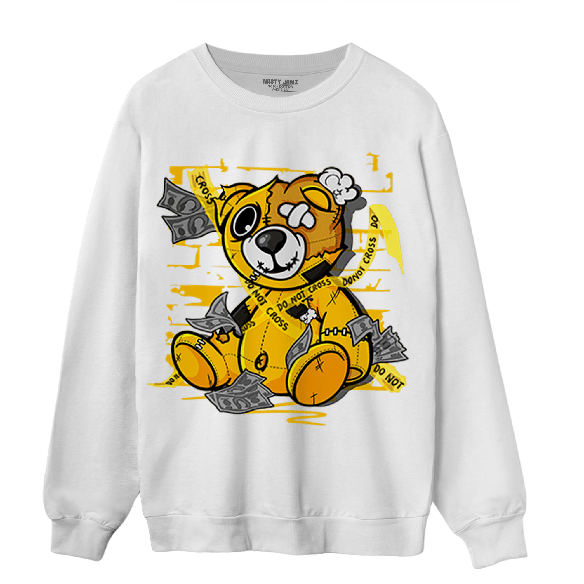 Yellow Ochre 1s Sweatshirt Match Money BER - NastyJamz