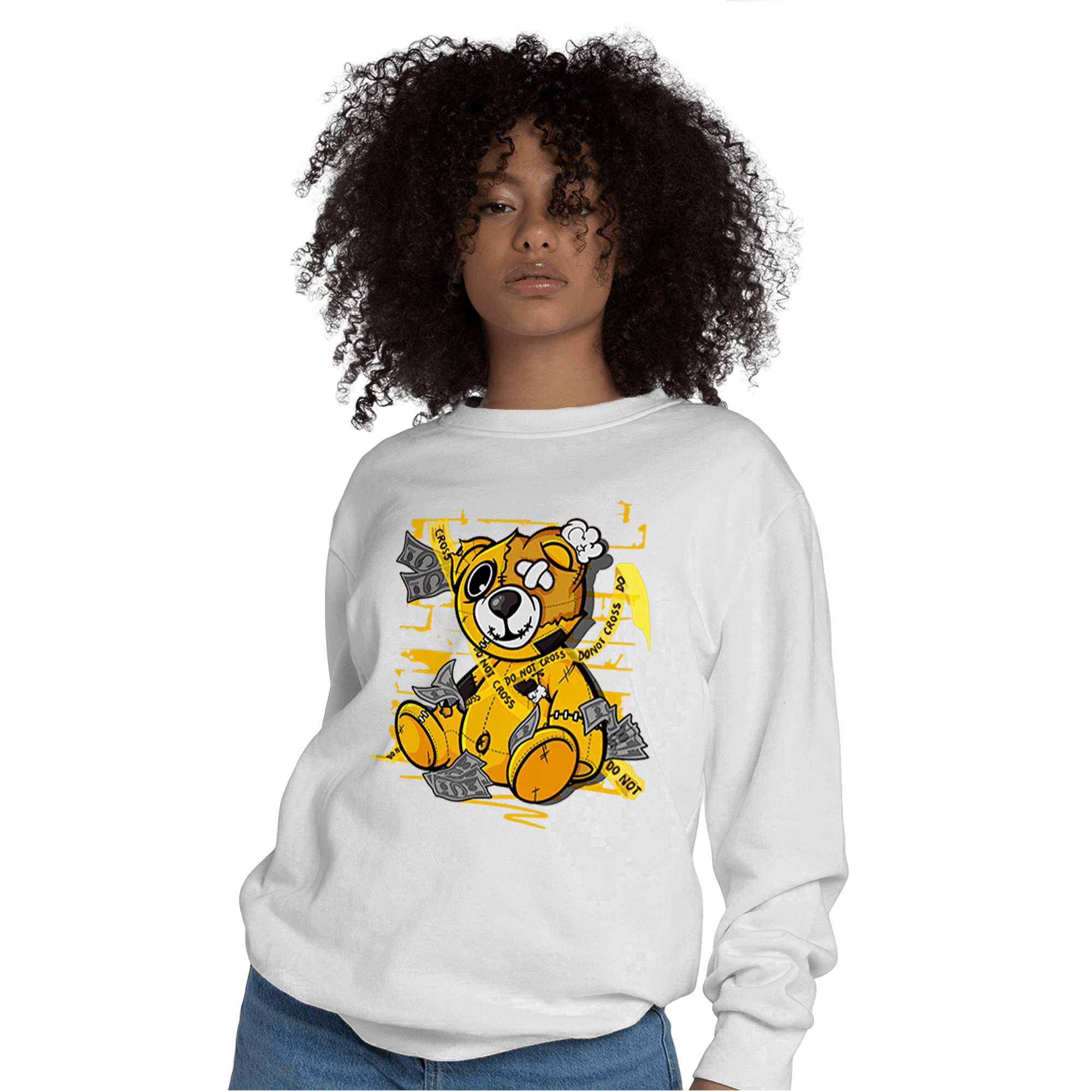 Yellow Ochre 1s Sweatshirt Match Money BER - NastyJamz