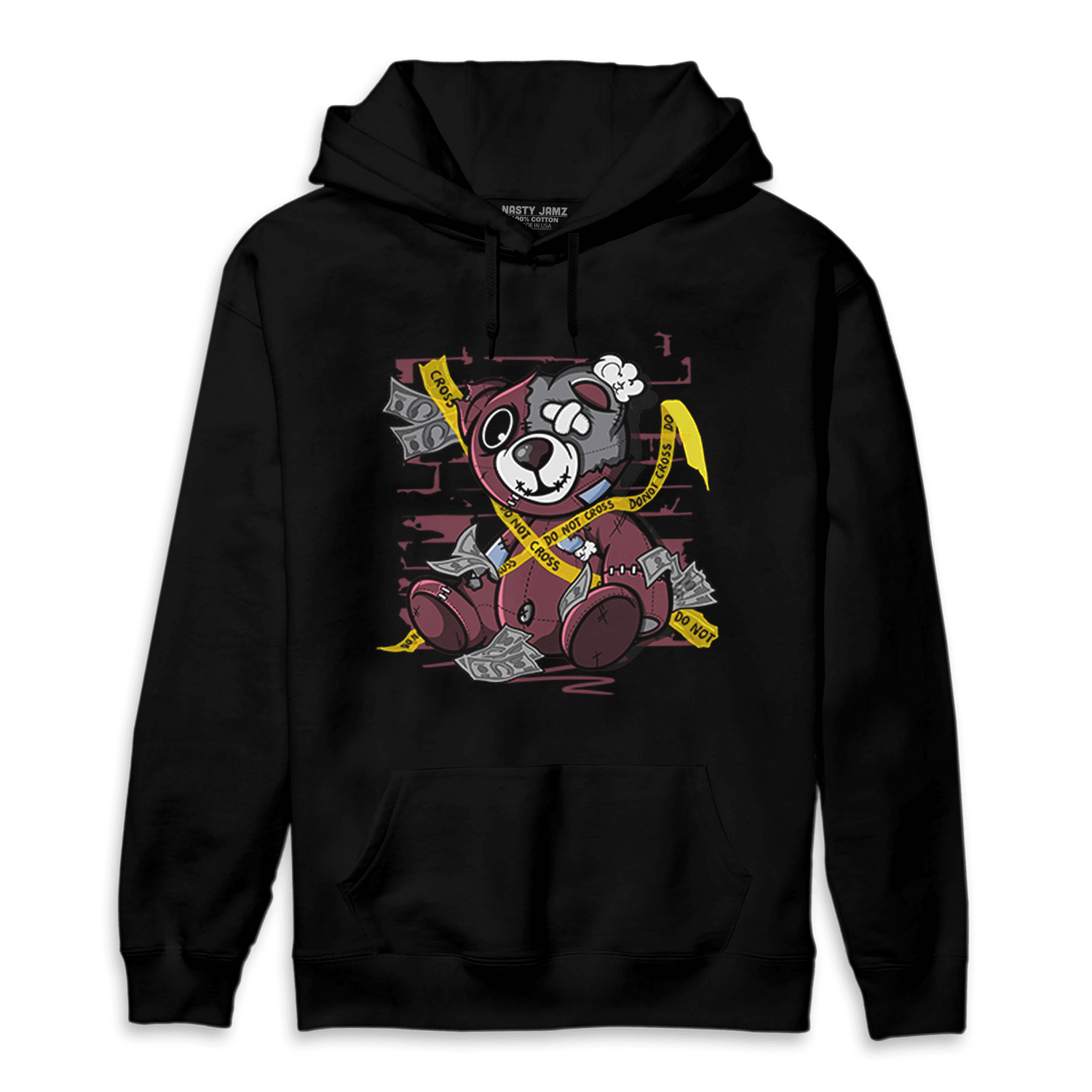 Burgundy 5s Hoodie Match Money BER - NastyJamz