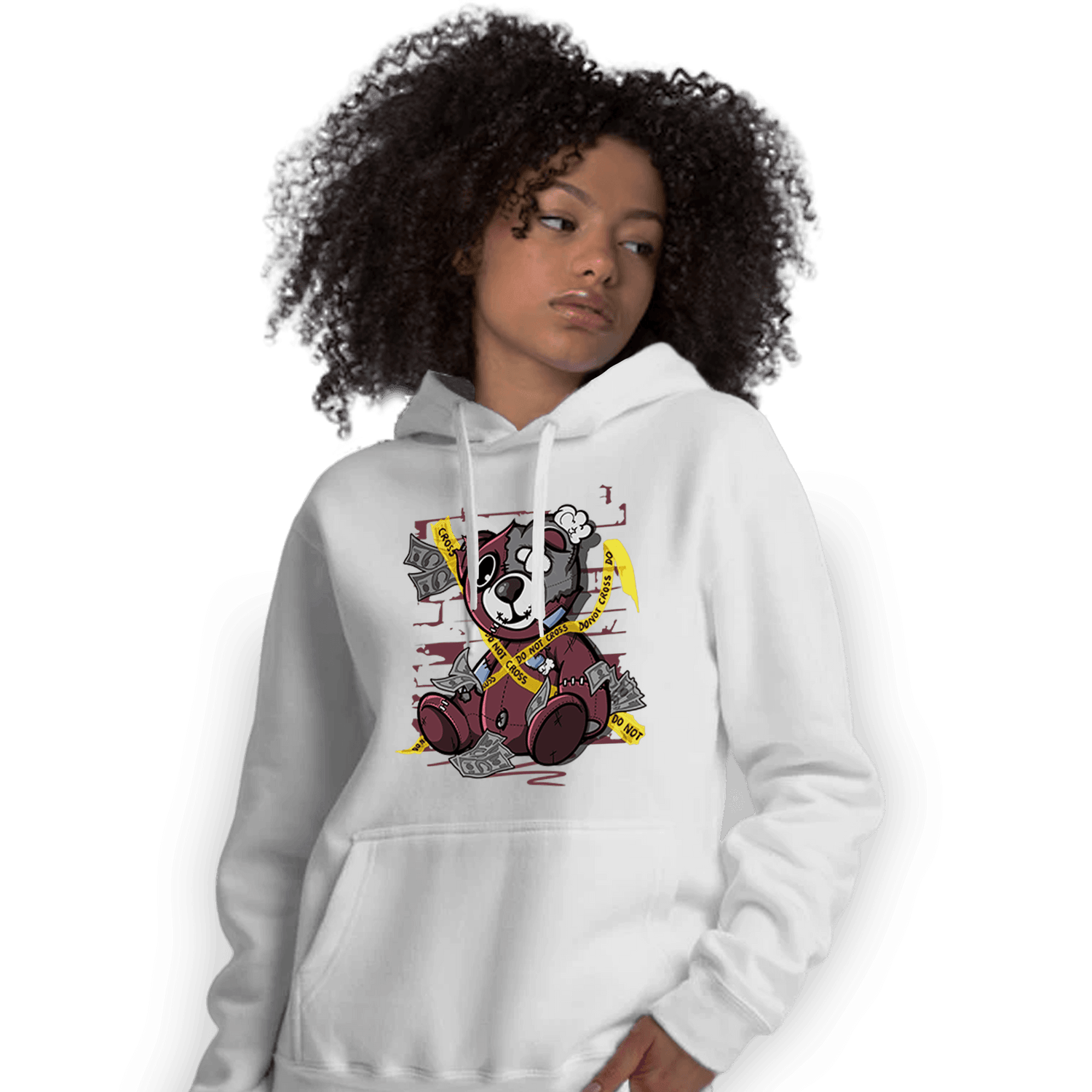 Burgundy 5s Hoodie Match Money BER - NastyJamz