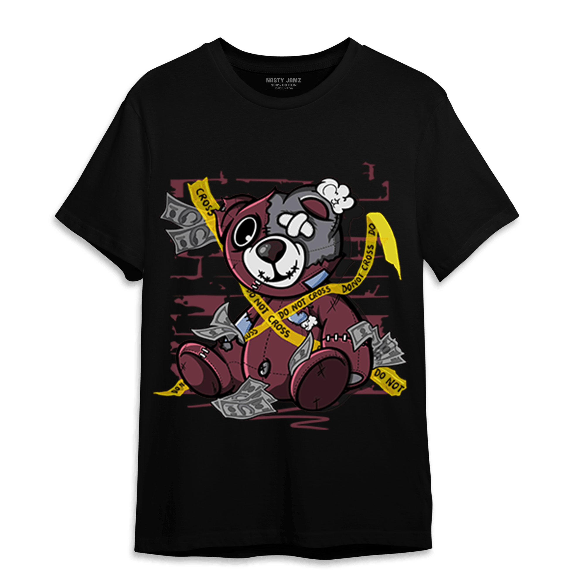 Burgundy 5s T Shirt Match Money BER - NastyJamz