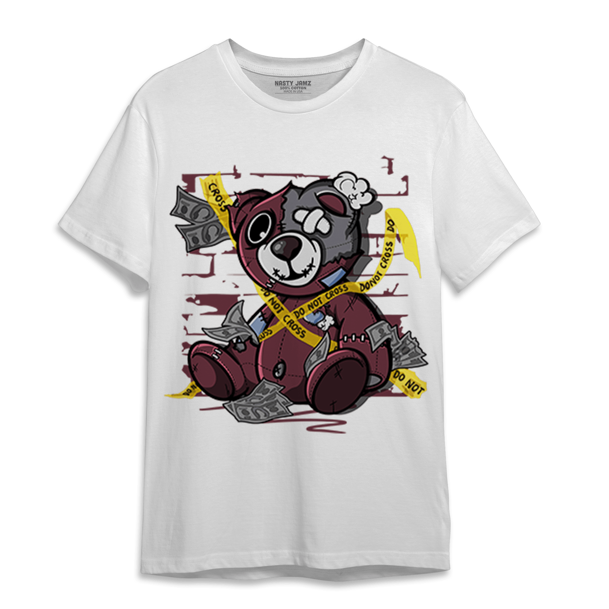 Burgundy 5s T Shirt Match Money BER - NastyJamz