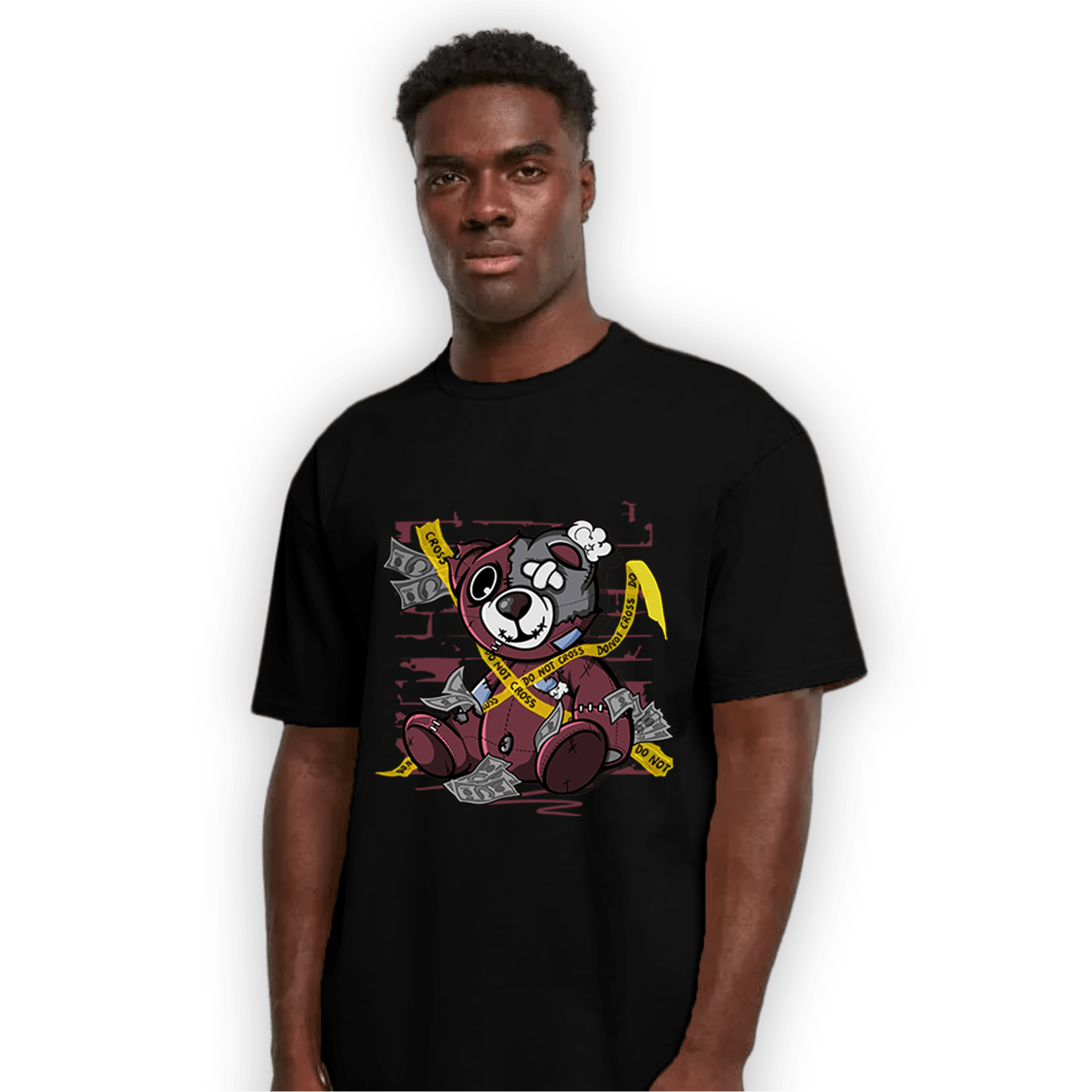 Burgundy 5s T Shirt Match Money BER - NastyJamz