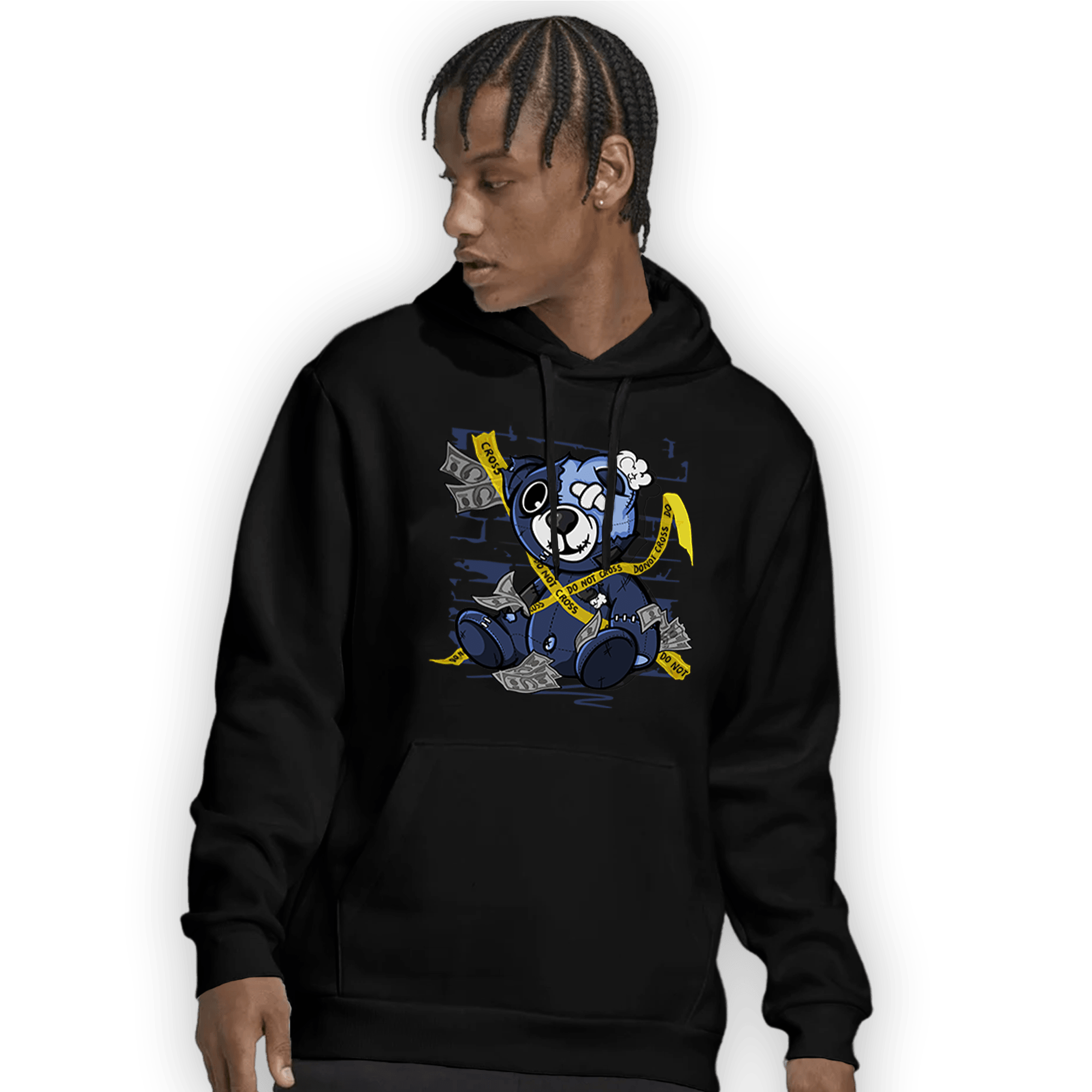 Midnight Navy 5s Hoodie Match Money BER - NastyJamz
