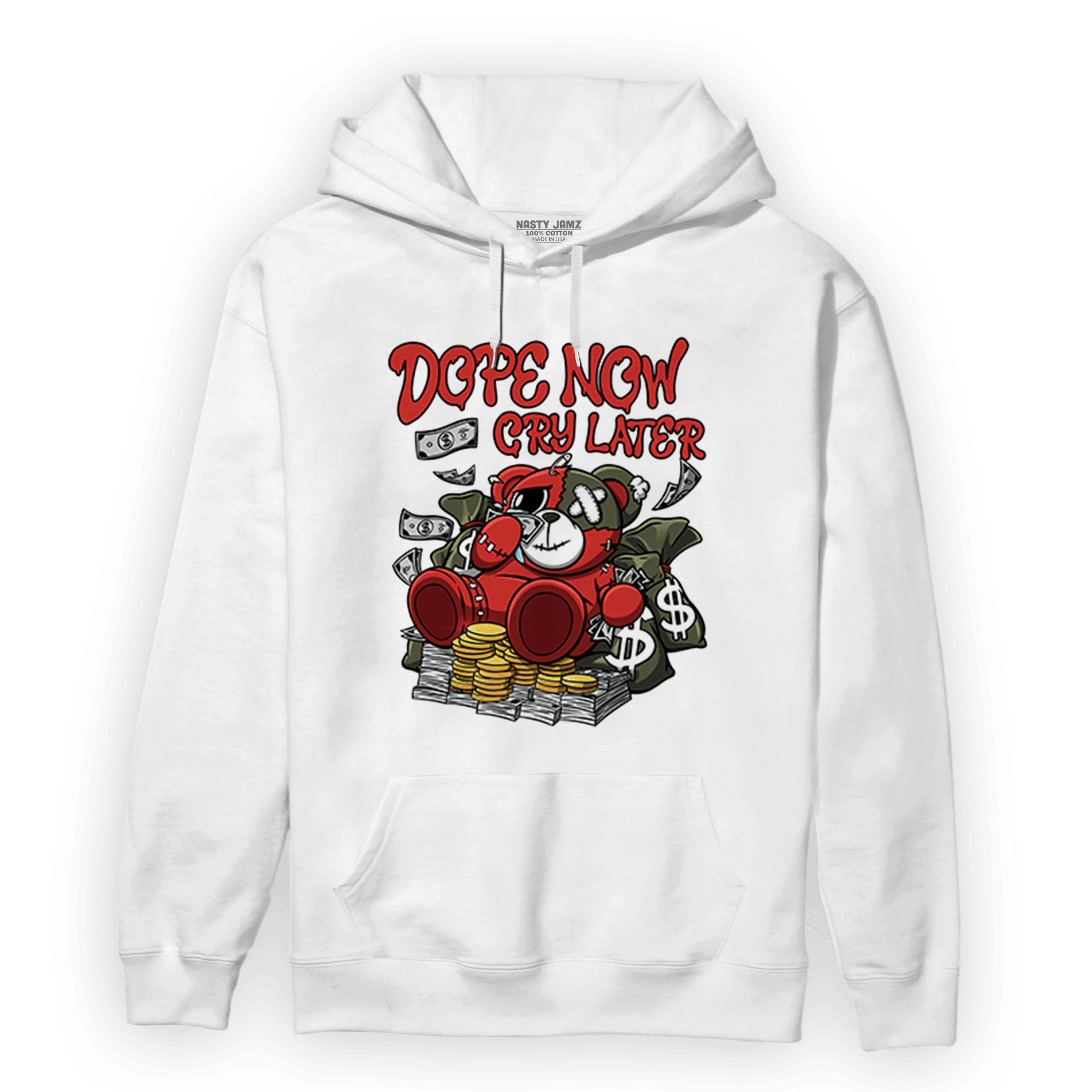 Dunk Low Mystic Red Hoodie Match Money Cry BER - NastyJamz
