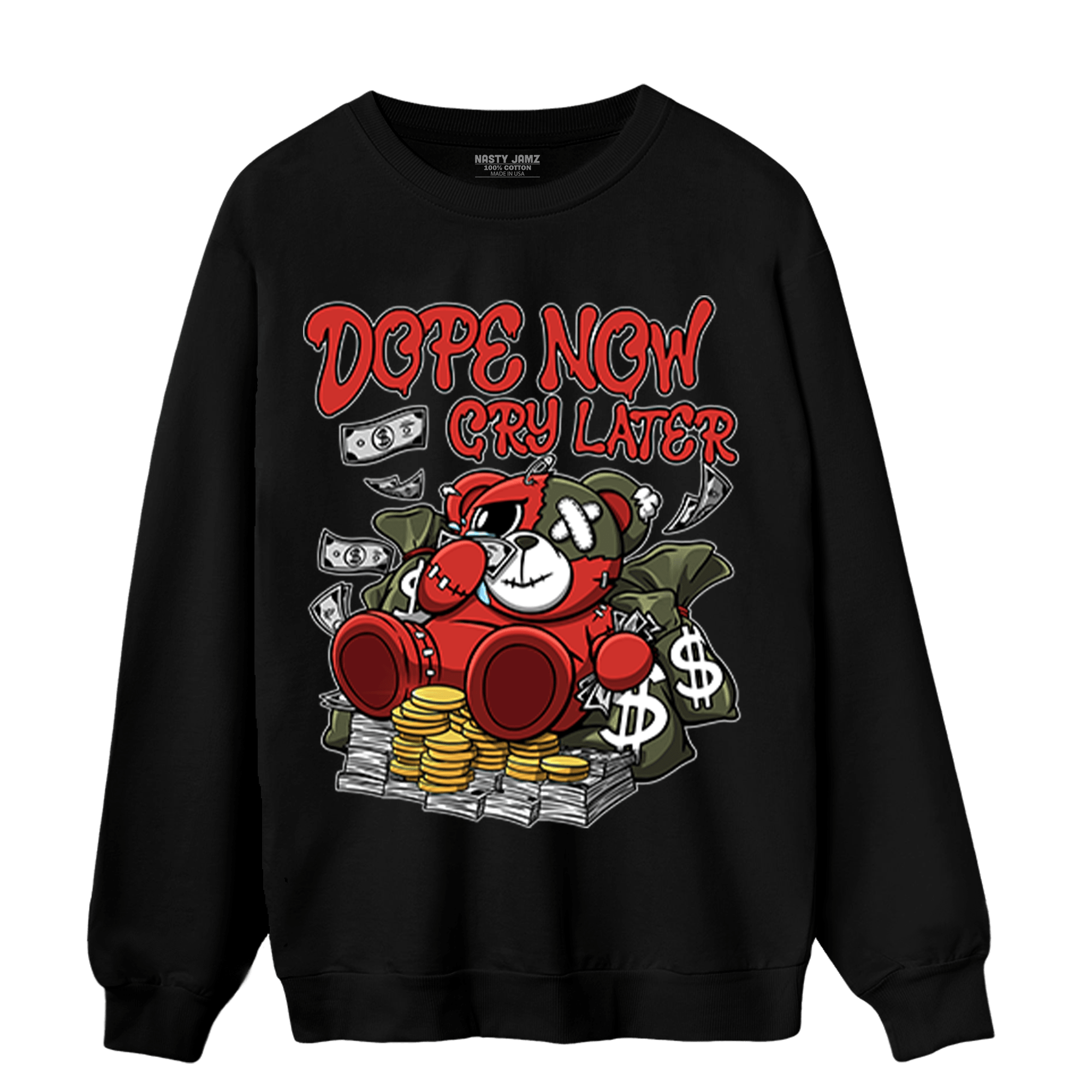 Dunk Low Mystic Red Sweatshirt Match Money Cry BER - NastyJamz