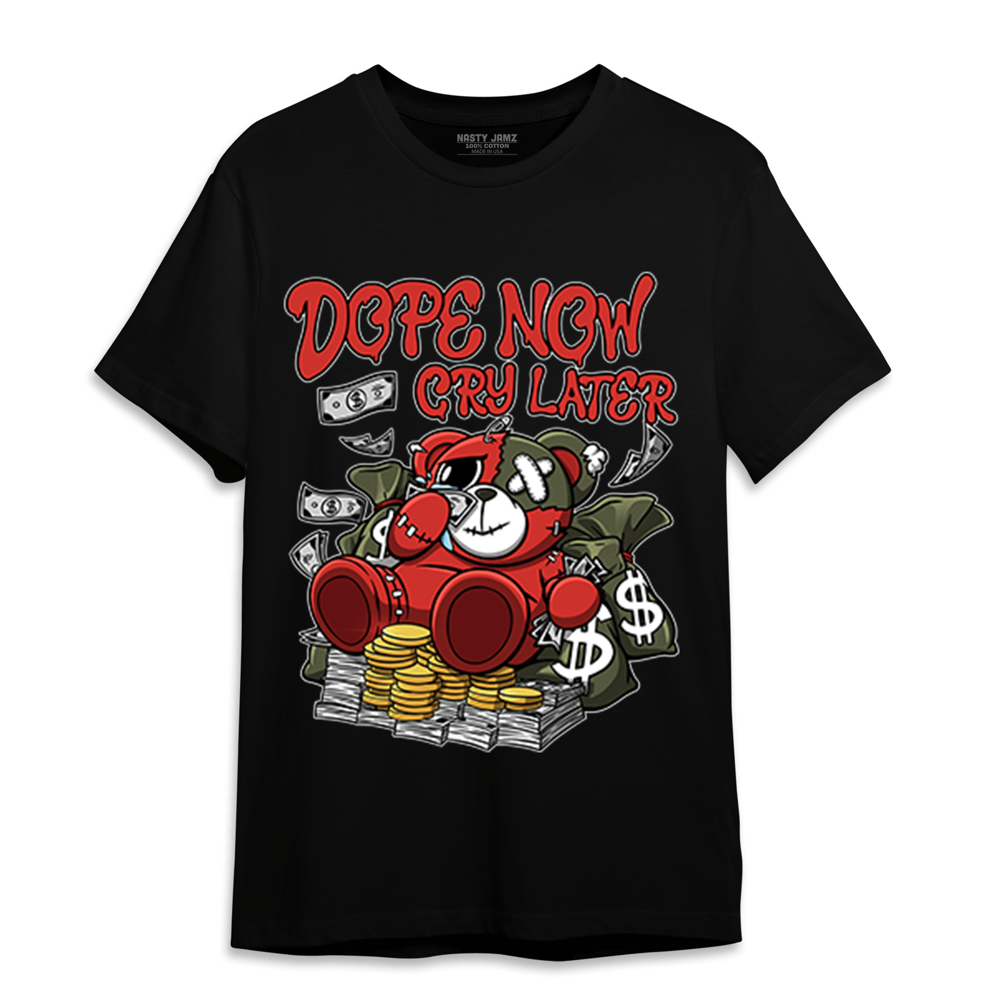 Dunk Low Mystic Red T Shirt Match Money Cry BER - NastyJamz