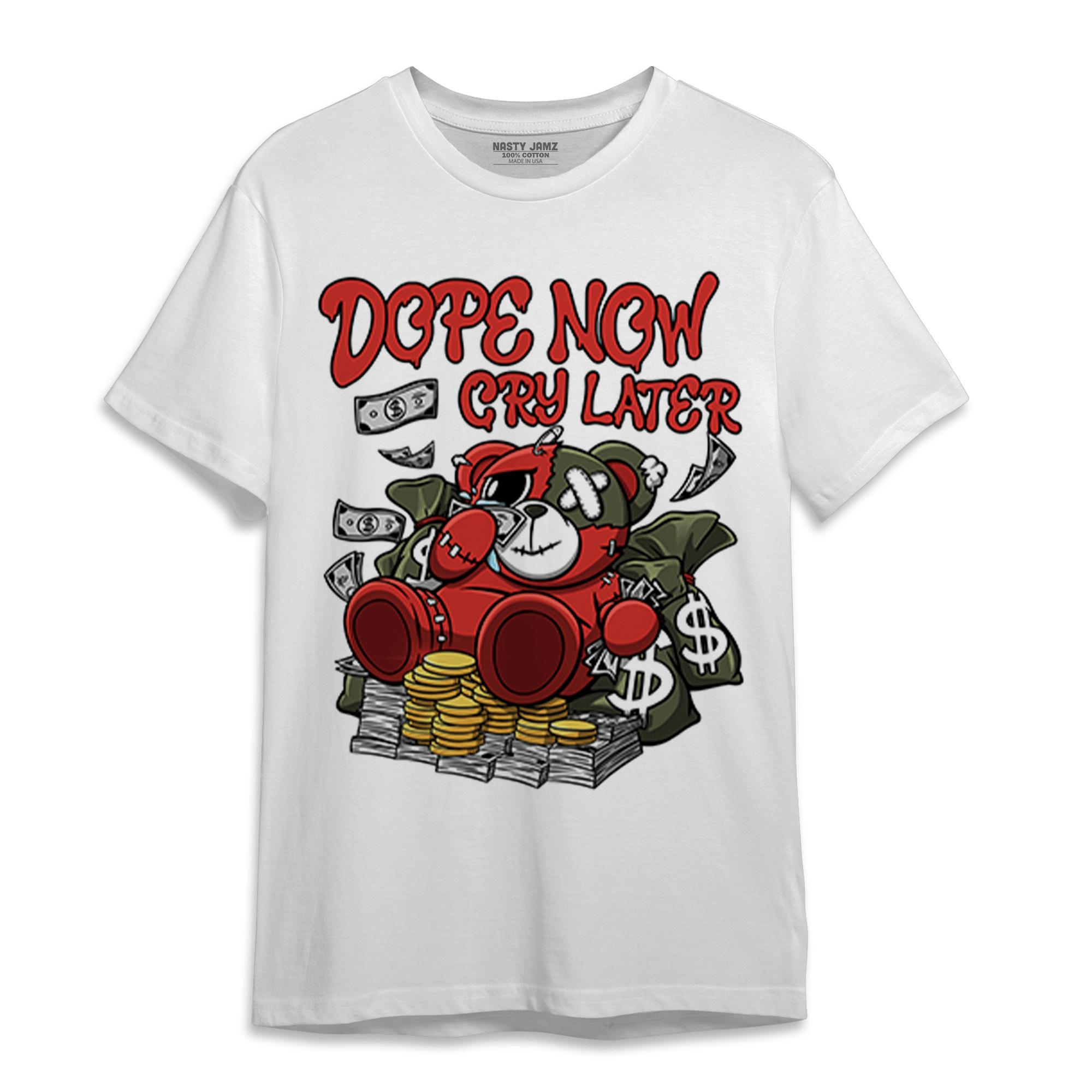 Dunk Low Mystic Red T Shirt Match Money Cry BER - NastyJamz