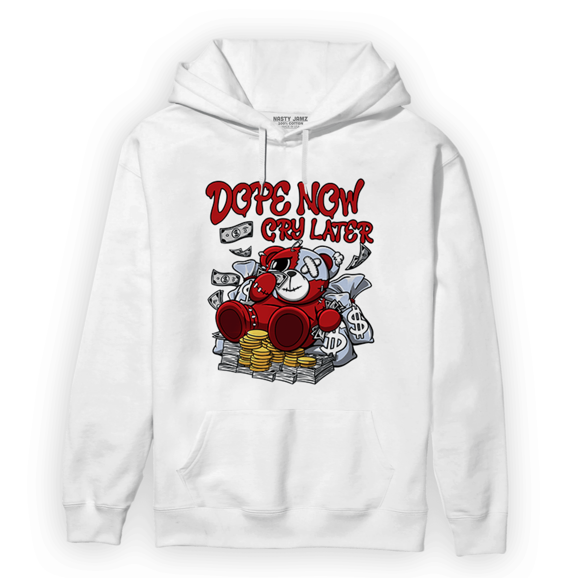Cherry 11s Hoodie Match Money Cry BER - NastyJamz