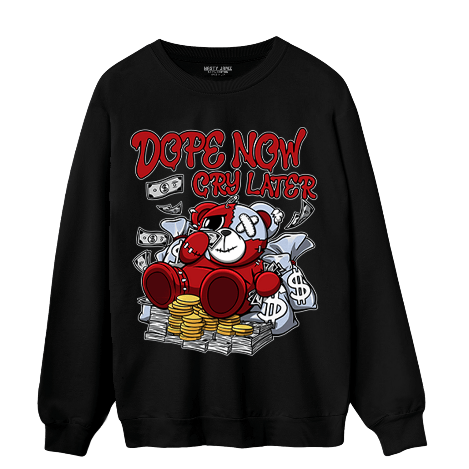 Cherry 11s Sweatshirt Match Money Cry BER - NastyJamz