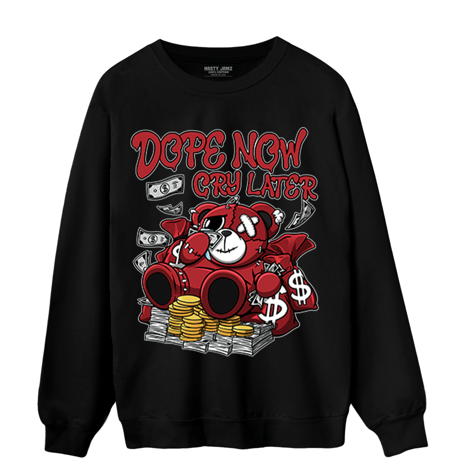 Cherry 12s Sweatshirt Match Money Cry BER - NastyJamz