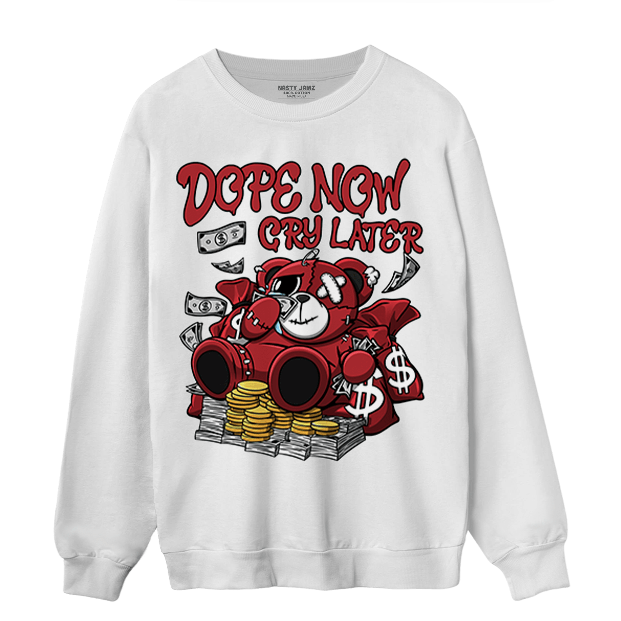 Cherry 12s Sweatshirt Match Money Cry BER - NastyJamz