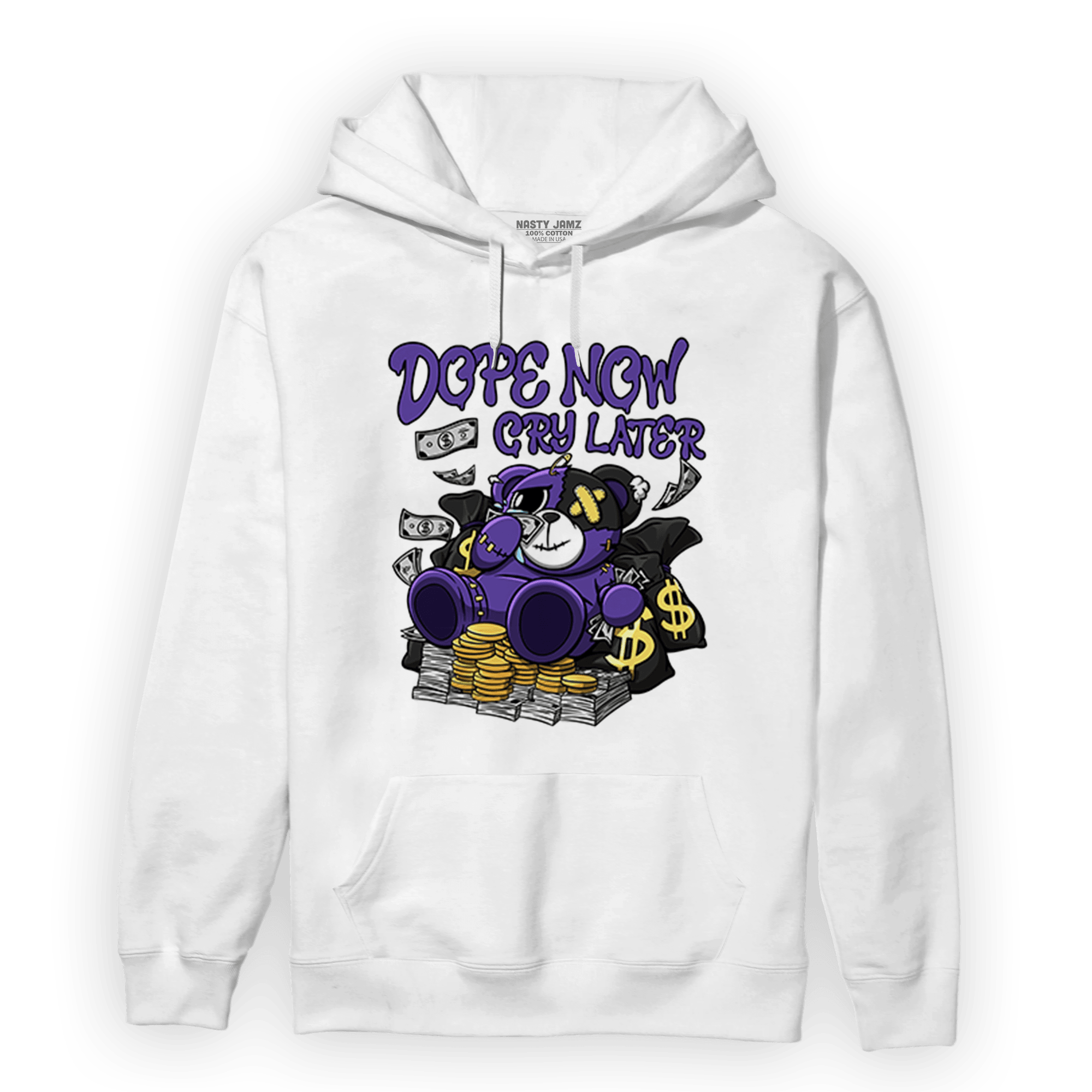 Field Purple 12s Hoodie Match Money Cry BER - NastyJamz