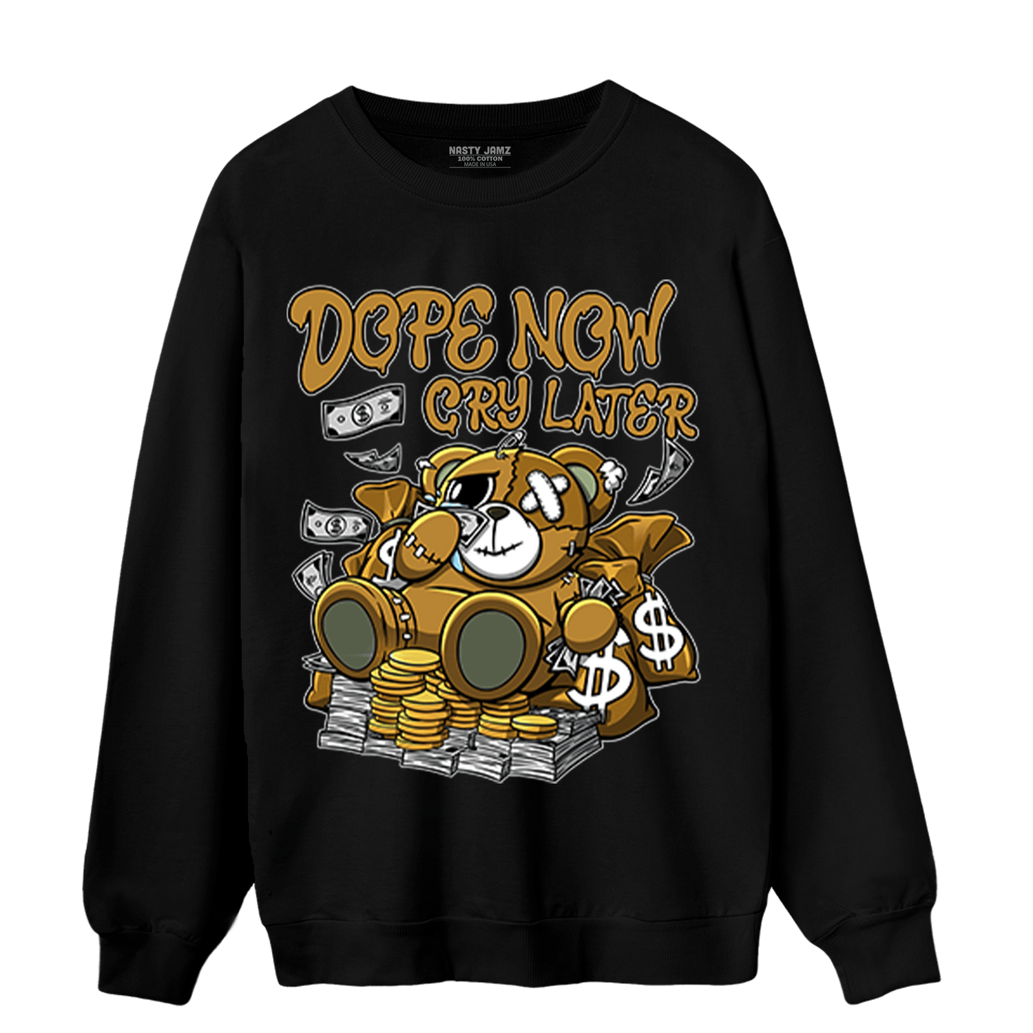 Wheat 13s Sweatshirt Match Money Cry BER - NastyJamz