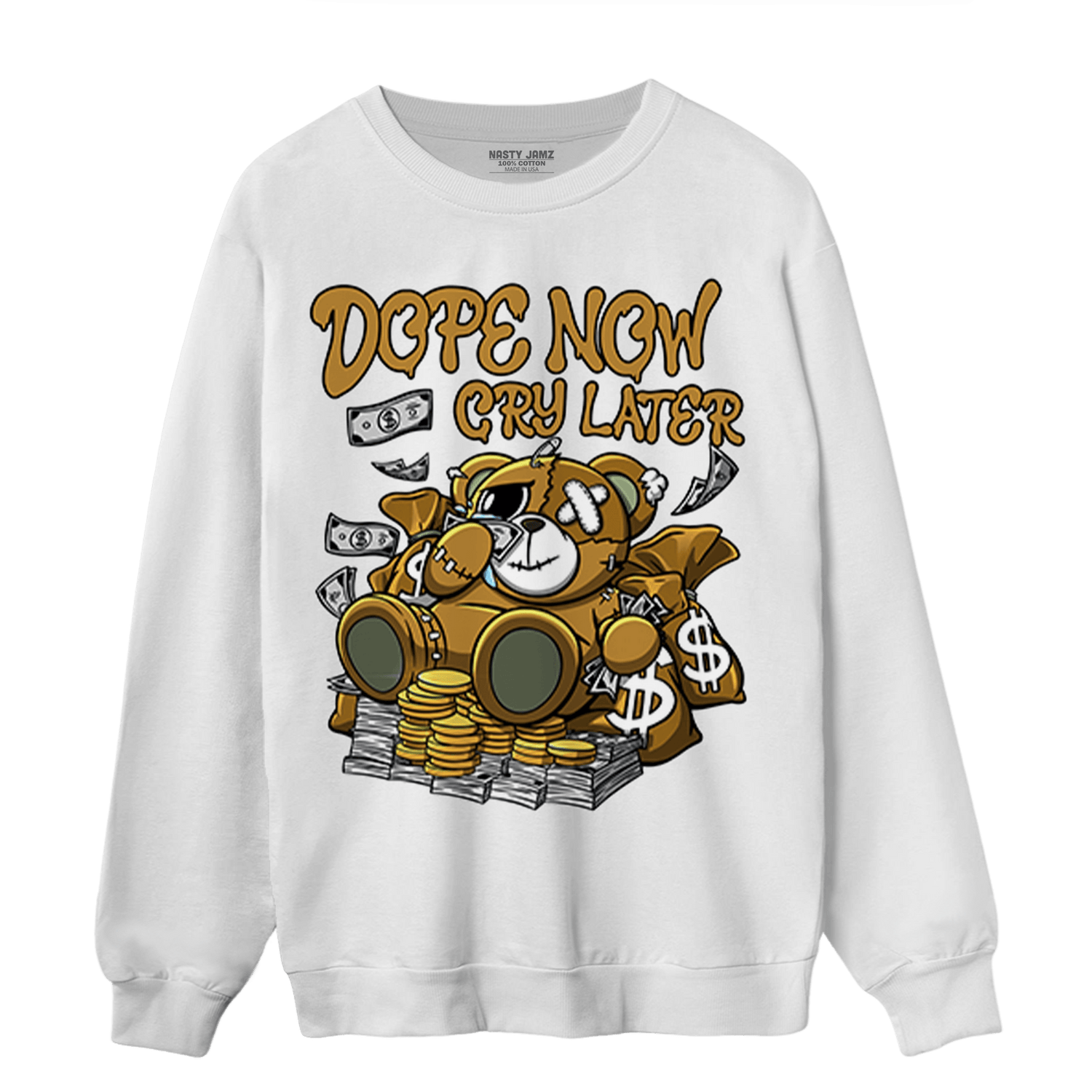 Wheat 13s Sweatshirt Match Money Cry BER - NastyJamz