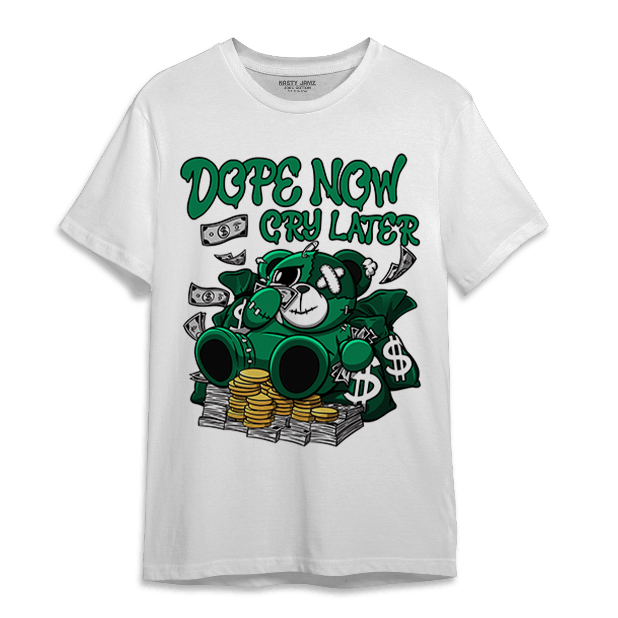 Celtic Lucky Green 1s T Shirt Match Money Cry BER - NastyJamz