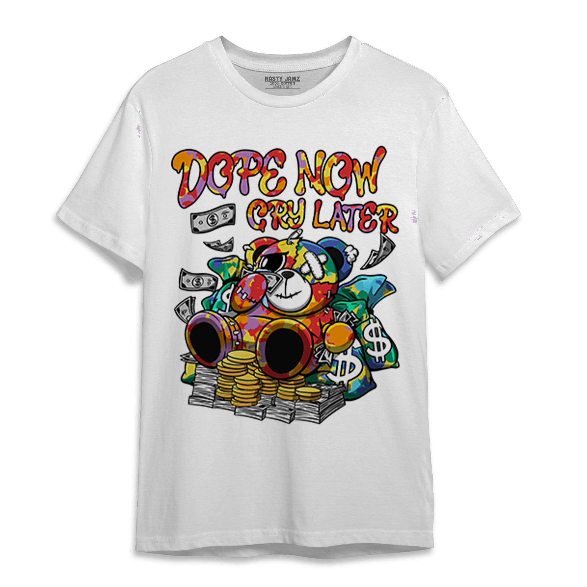 Mid GS Six Championships 1s T Shirt Match Money Cry BER - NastyJamz