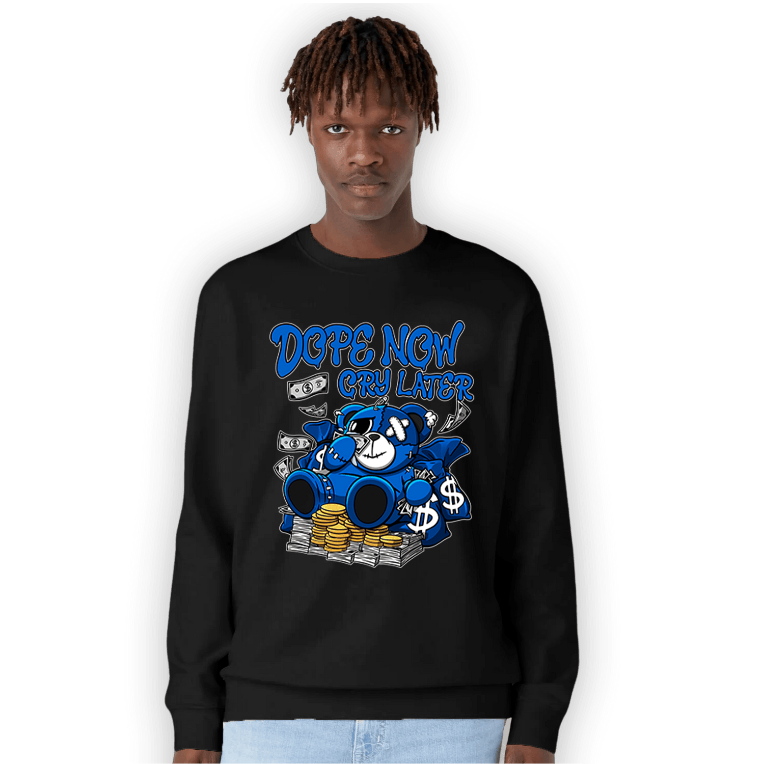 Royal Reimagined 1s Sweatshirt Match Money Cry BER - NastyJamz