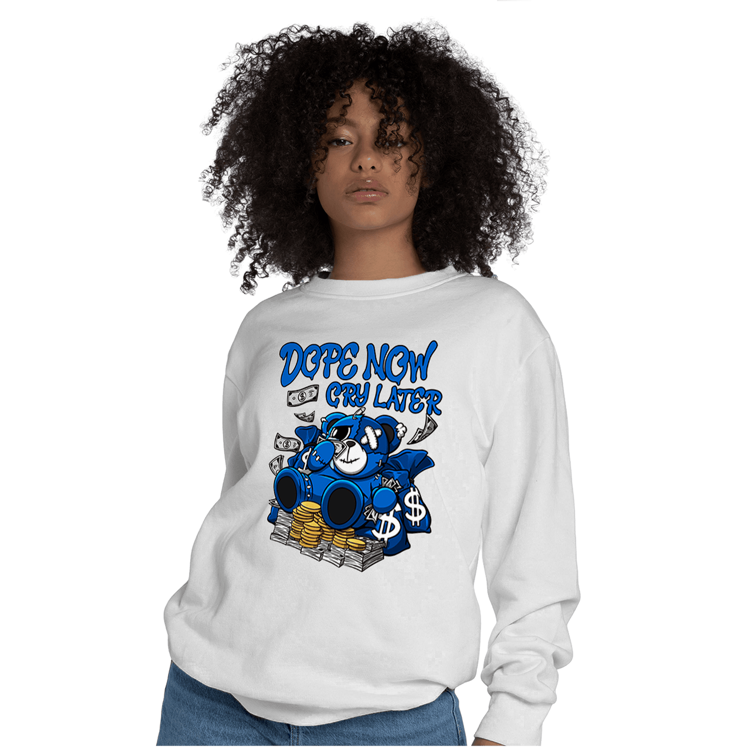 Royal Reimagined 1s Sweatshirt Match Money Cry BER - NastyJamz