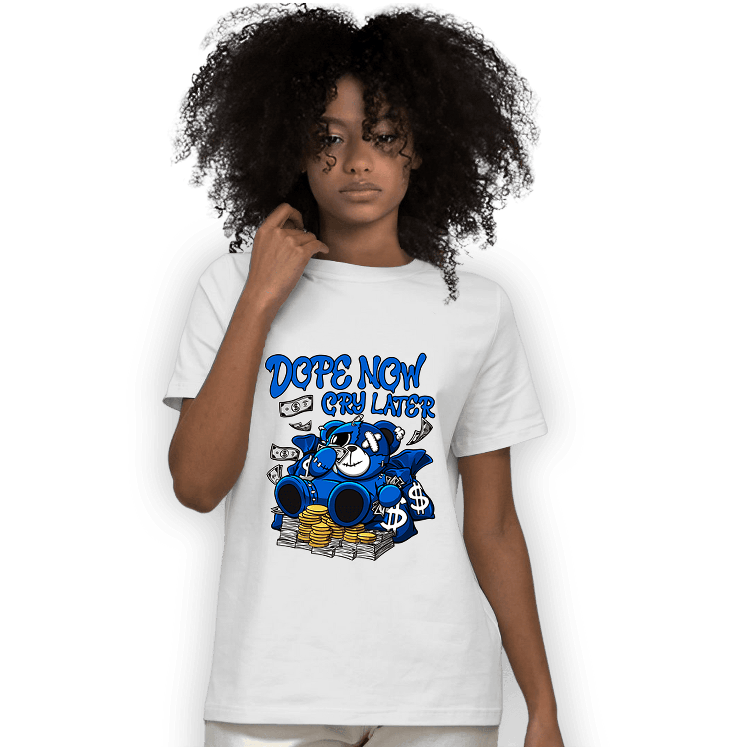 Royal Reimagined 1s T Shirt Match Money Cry BER - NastyJamz