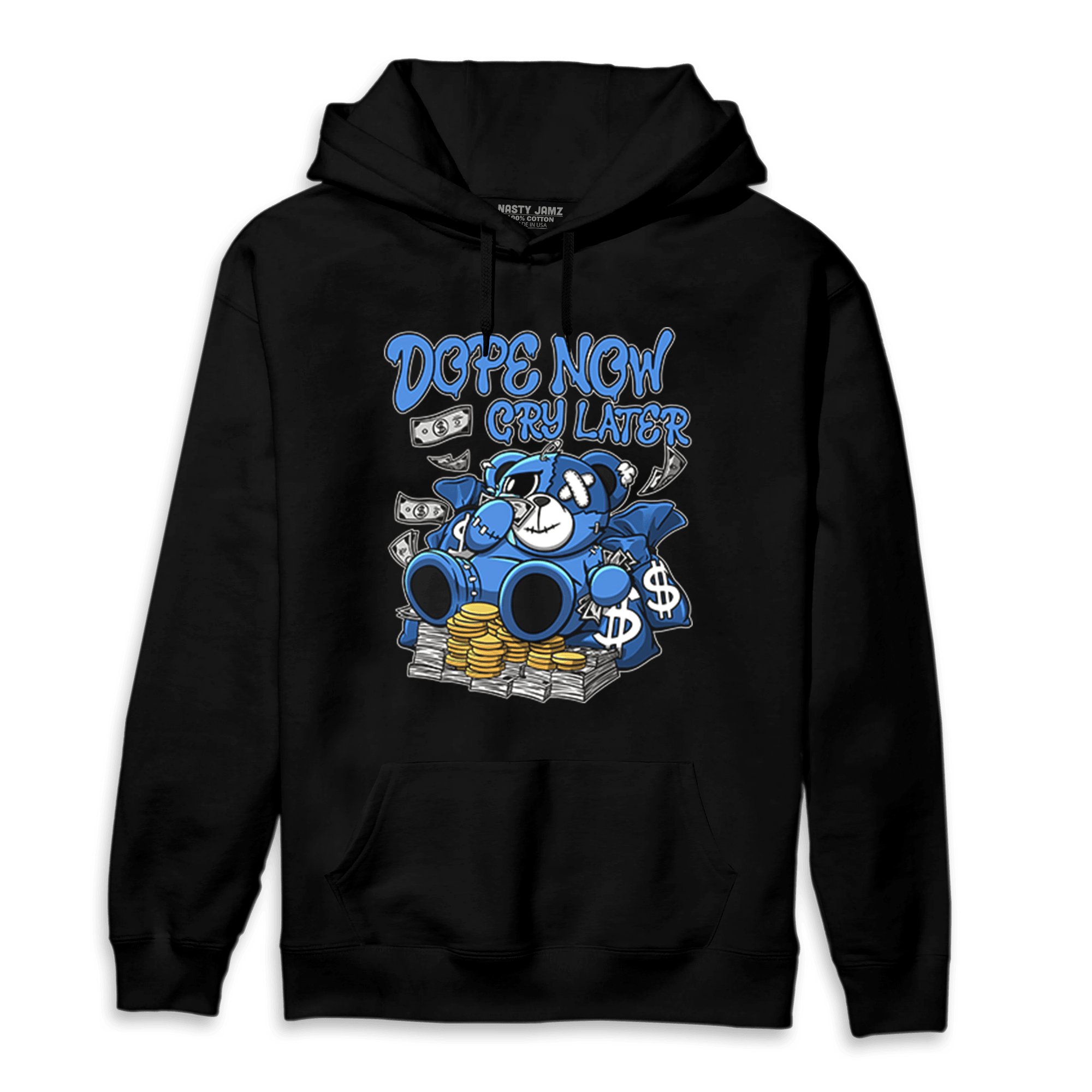 University Blue Toe 1s Hoodie Match Money Cry BER - NastyJamz