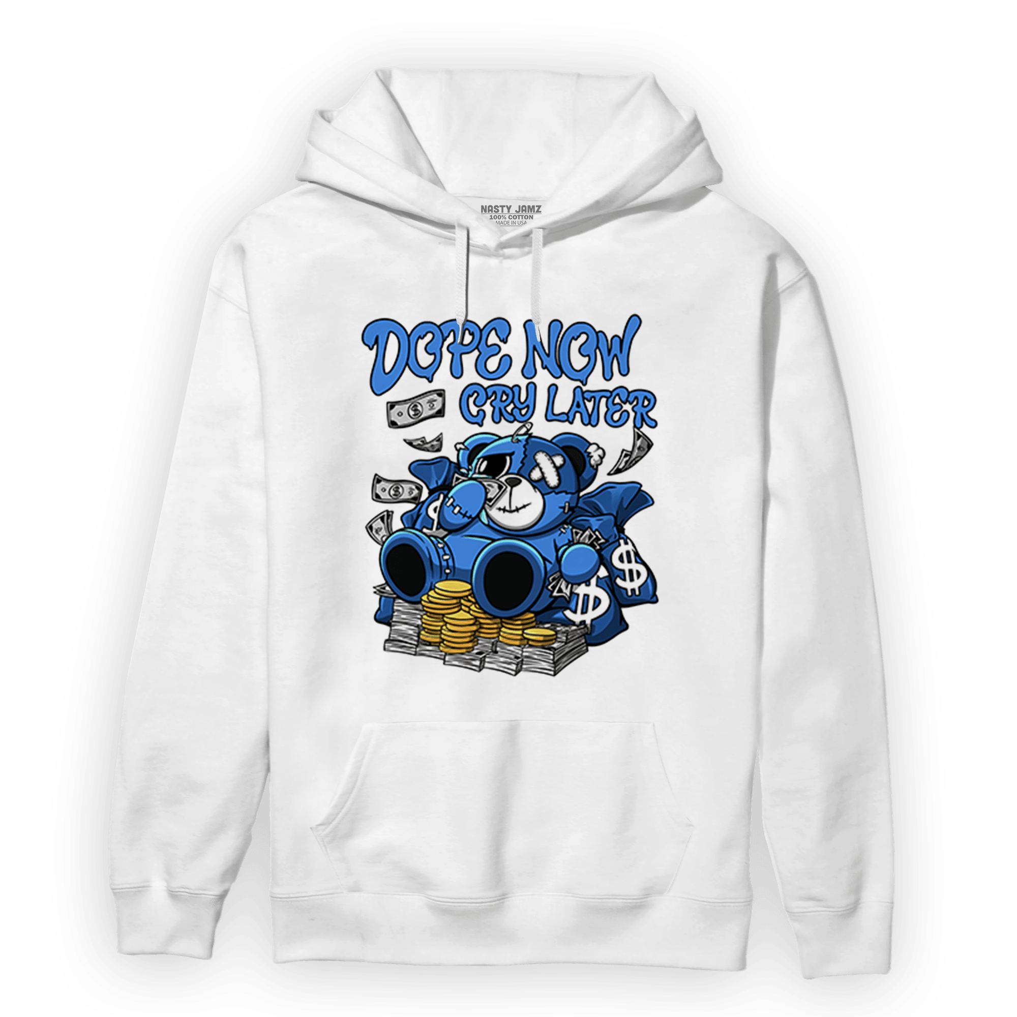 University Blue Toe 1s Hoodie Match Money Cry BER - NastyJamz