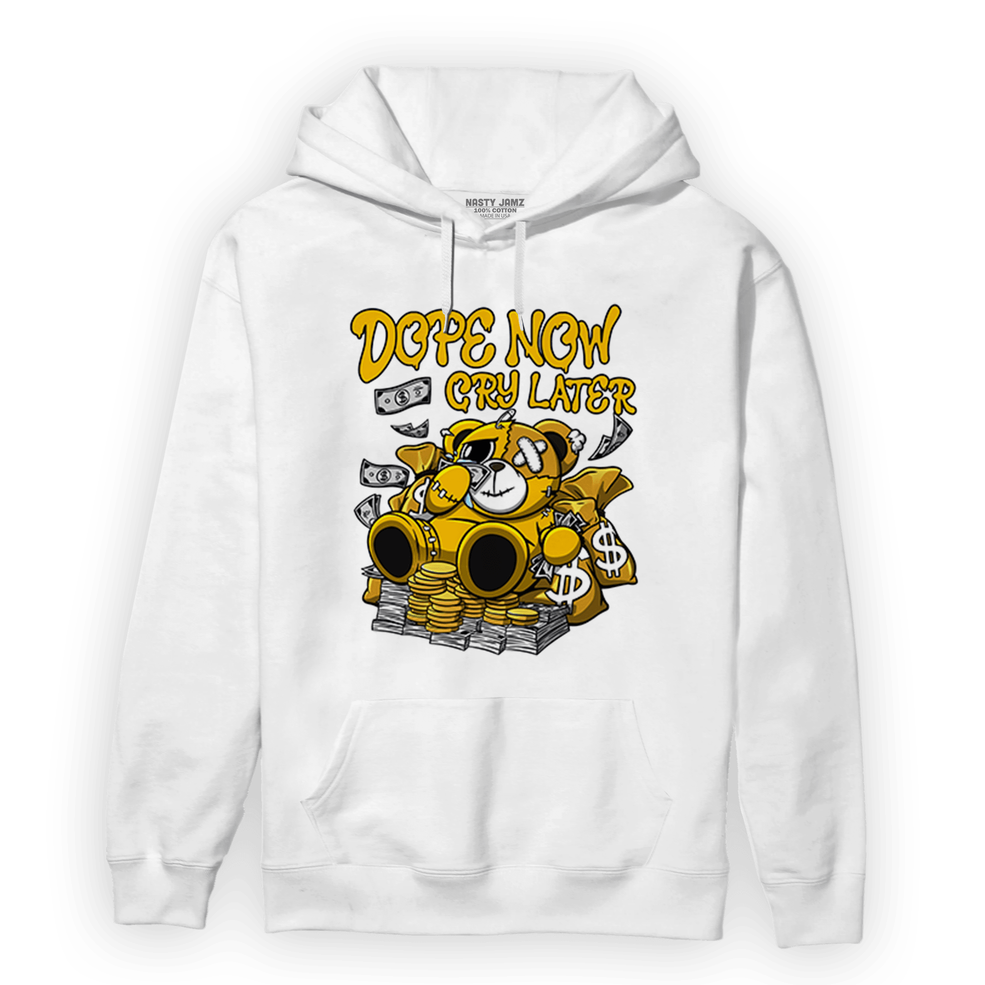 Yellow Ochre 1s Hoodie Match Money Cry BER - NastyJamz