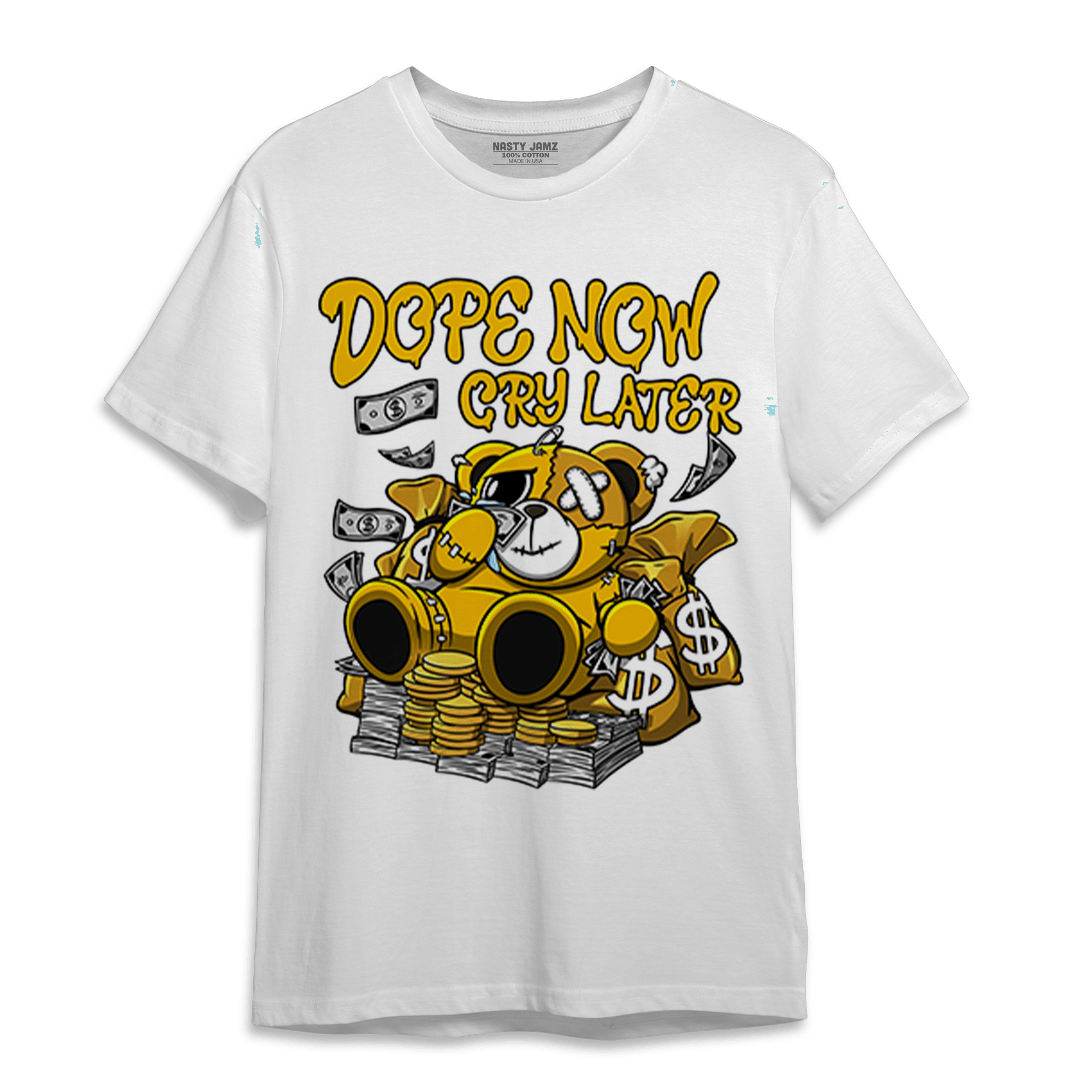 Yellow Ochre 1s T Shirt Match Money Cry BER - NastyJamz