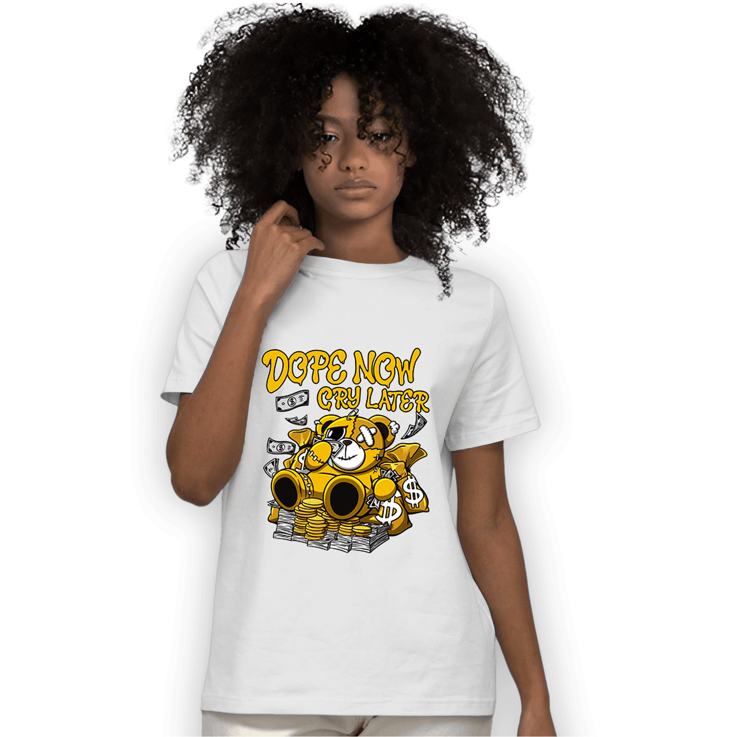 Yellow Ochre 1s T Shirt Match Money Cry BER - NastyJamz