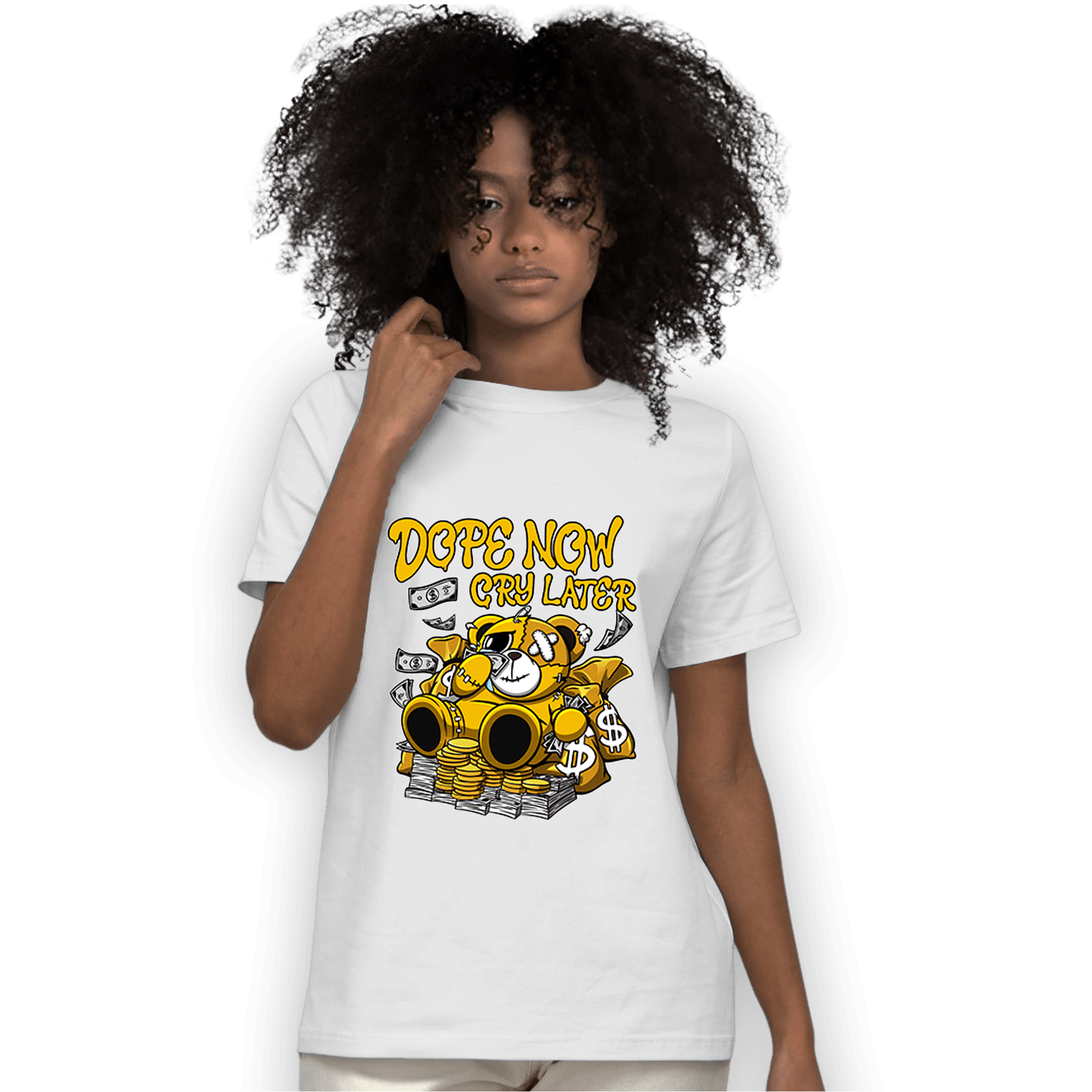 Yellow Ochre 1s T Shirt Match Money Cry BER - NastyJamz