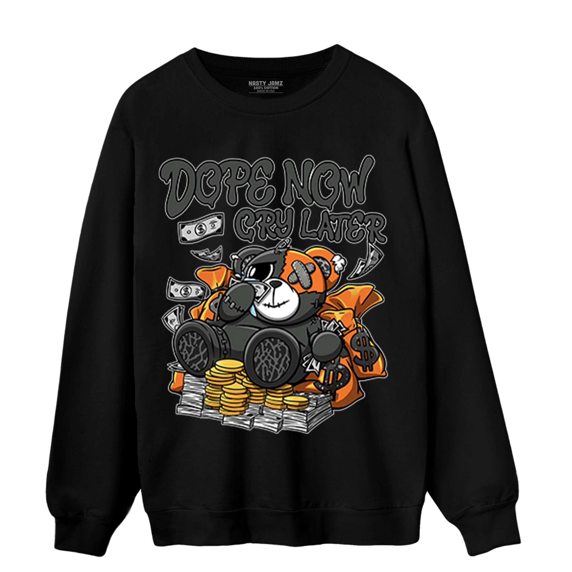 Fear Pack 3s Sweatshirt Match Money Cry BER - NastyJamz