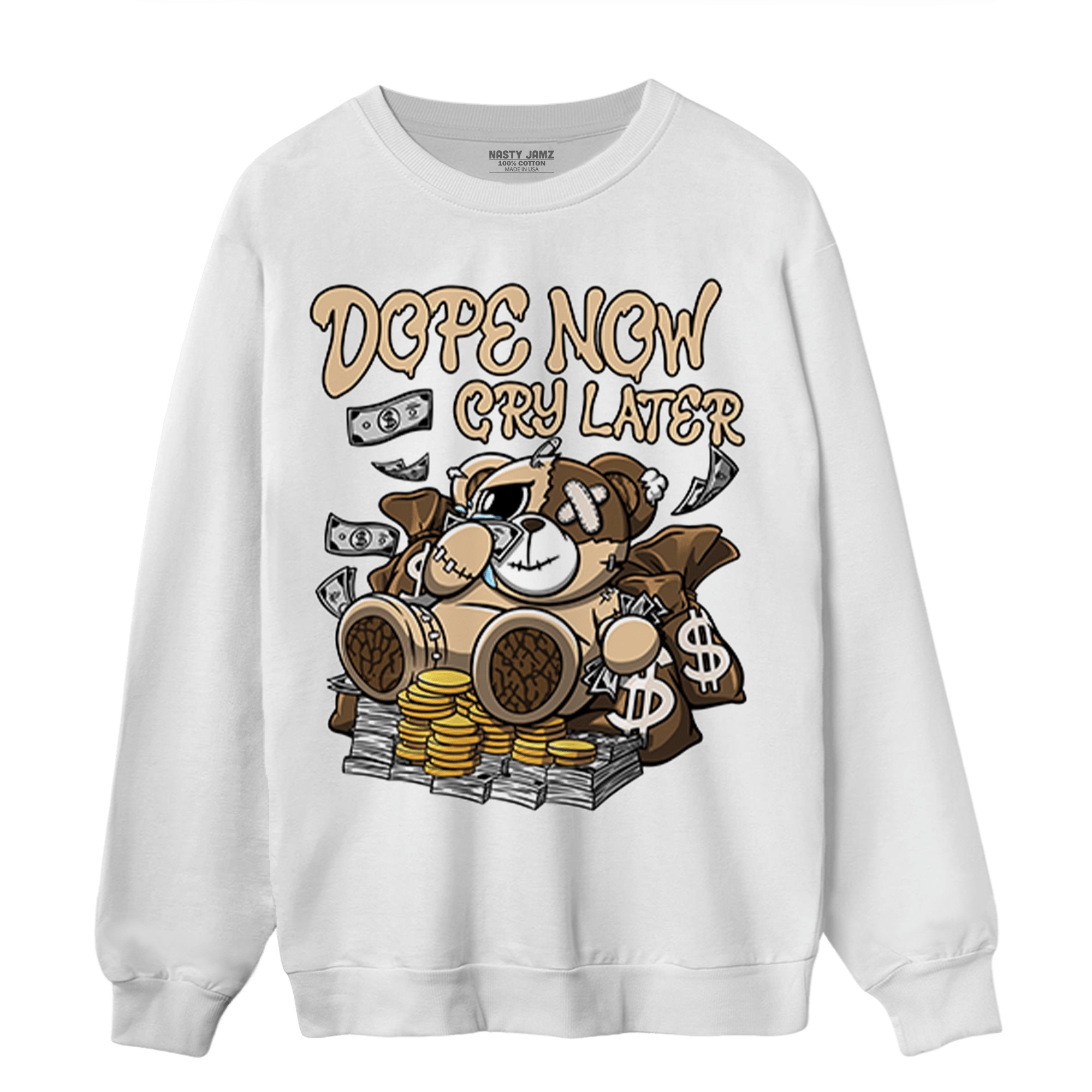 Palomino 3s Sweatshirt Match Money Cry BER - NastyJamz