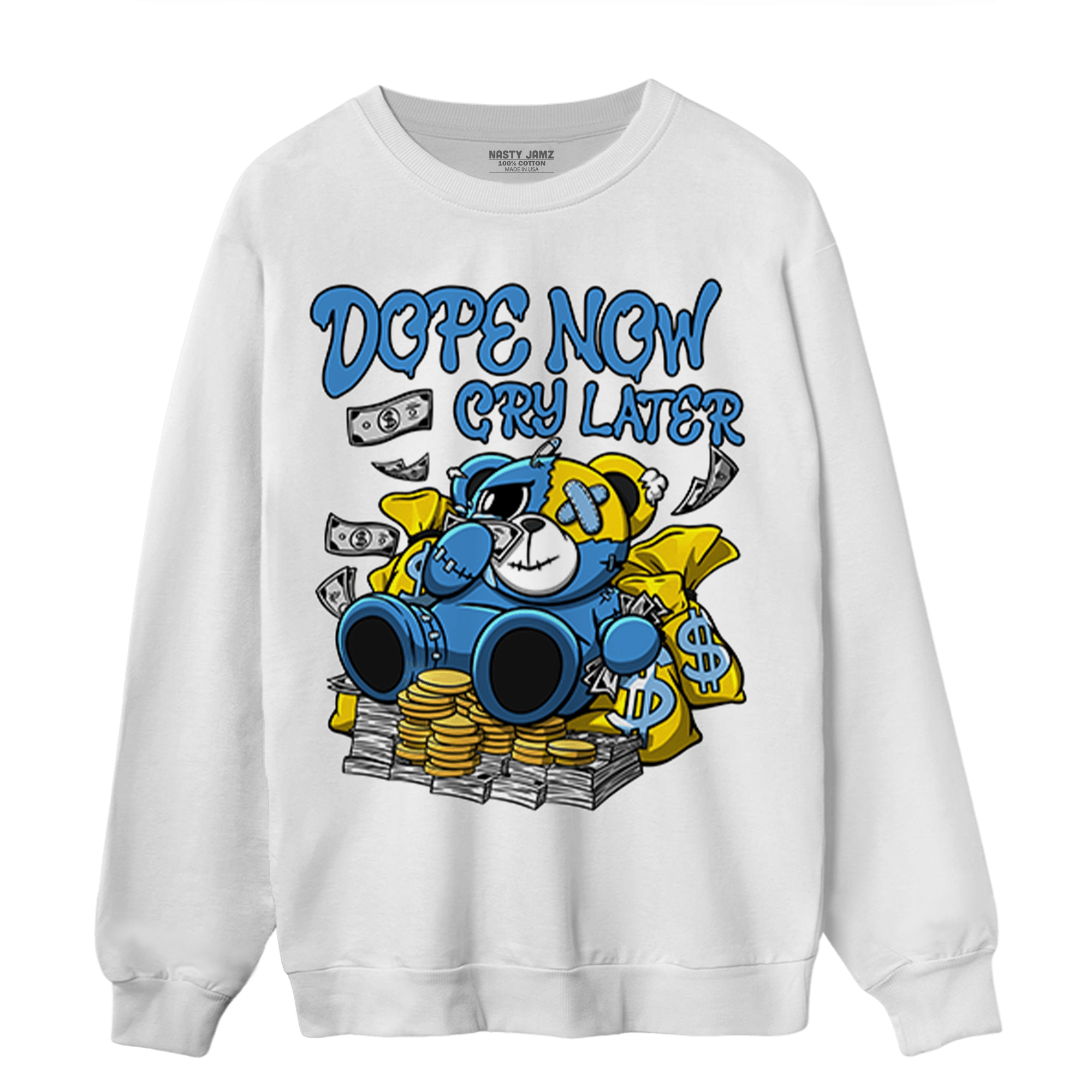 SB Dunk Bubbles Sweatshirt Match Money Cry BER - NastyJamz