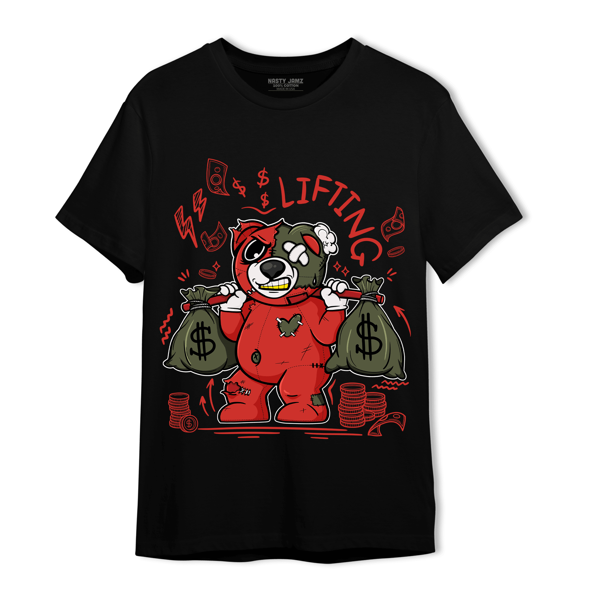 Dunk Low Mystic Red T Shirt Match Money Lifting BER - NastyJamz