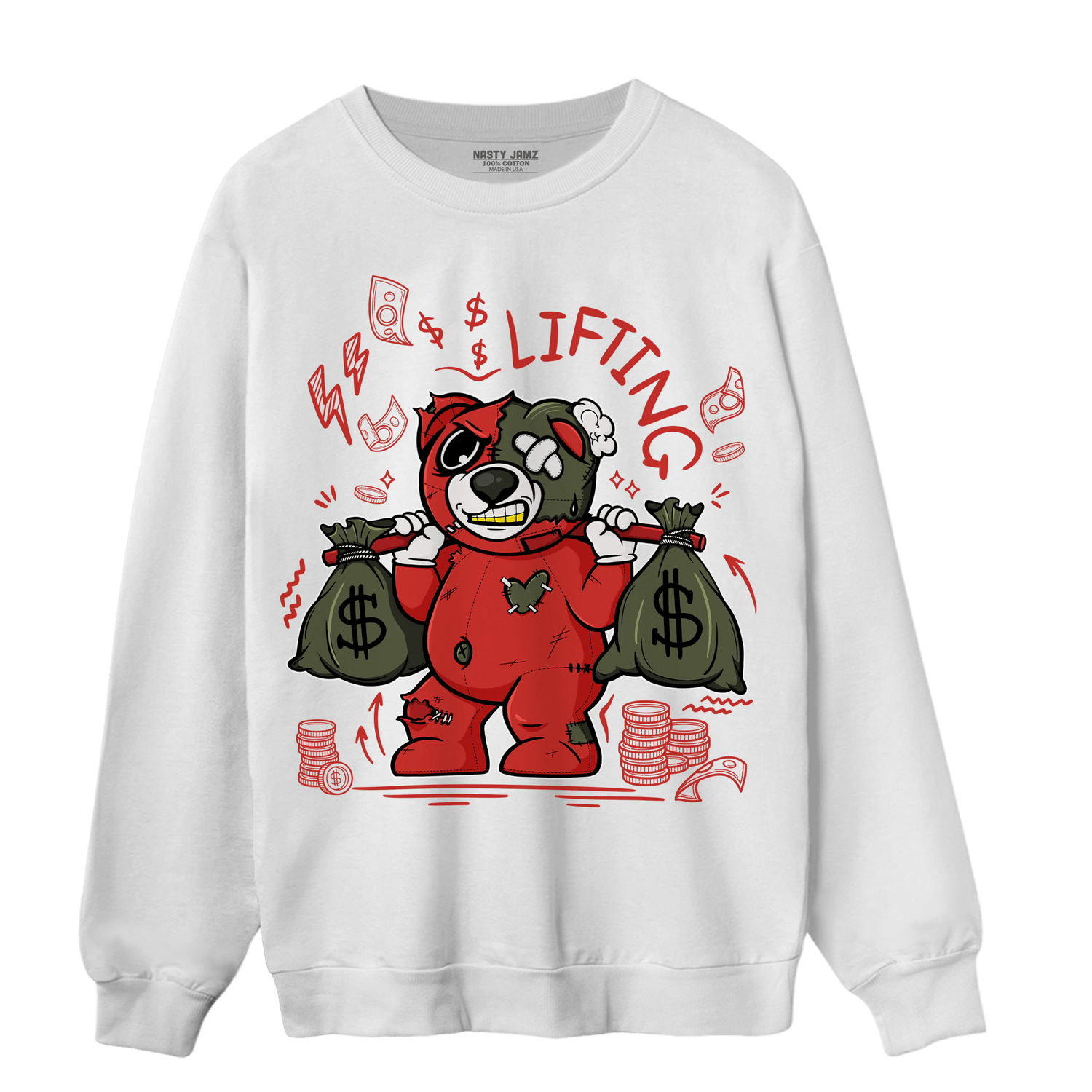 Dunk Low Mystic Red Sweatshirt Match Money Lifting BER - NastyJamz