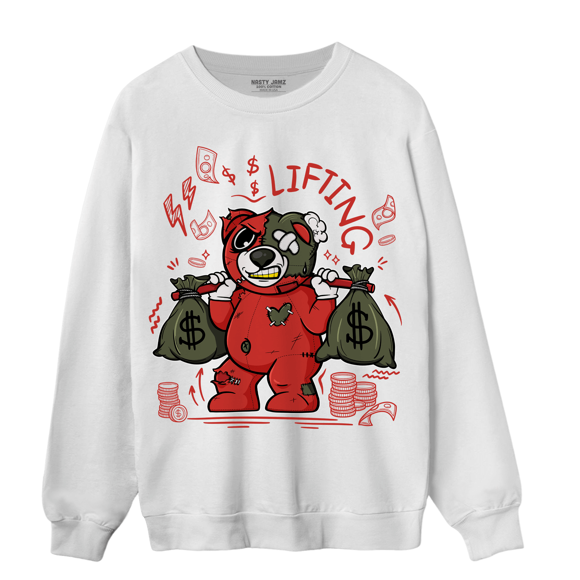 Dunk Low Mystic Red Sweatshirt Match Money Lifting BER - NastyJamz