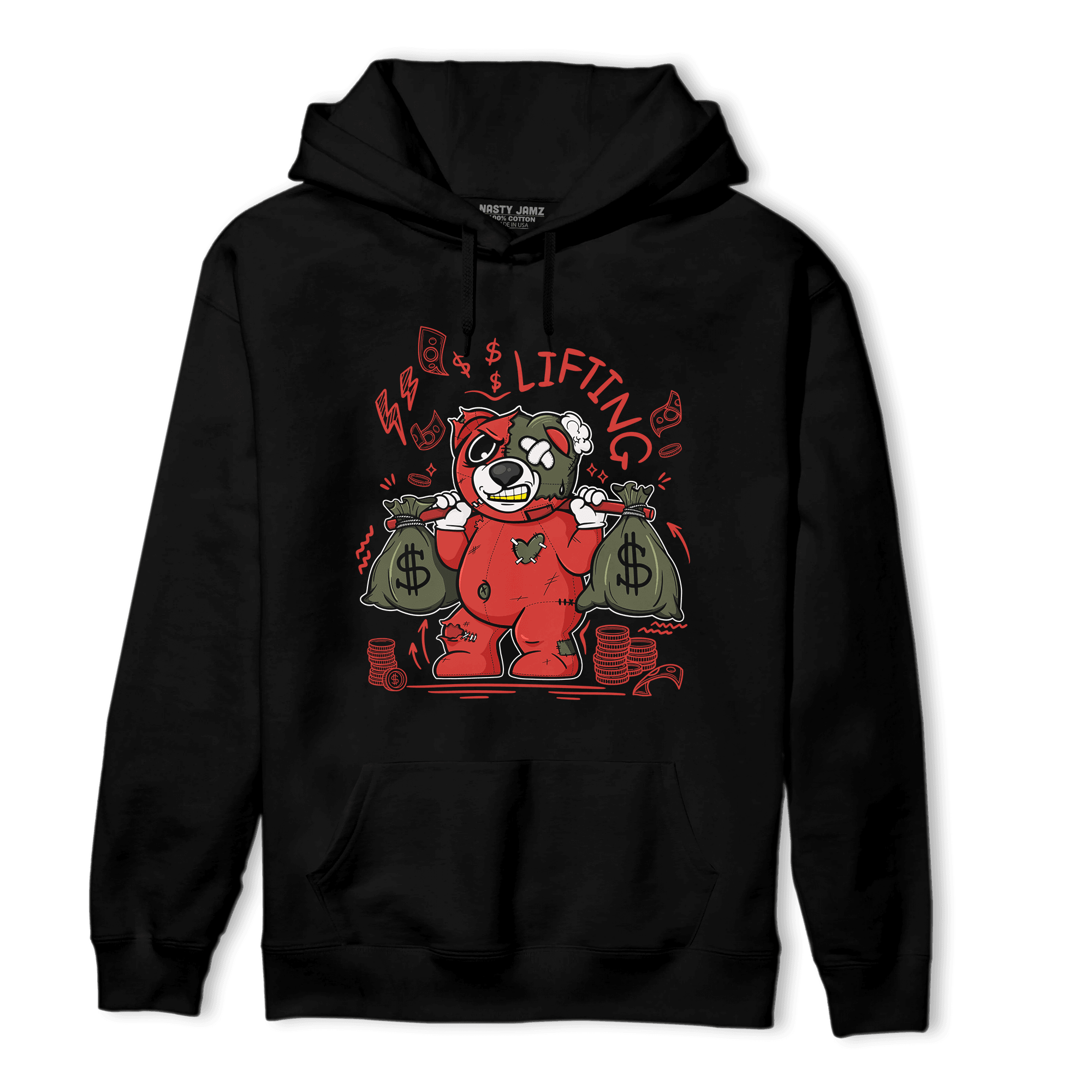 Dunk Low Mystic Red Hoodie Match Money Lifting BER - NastyJamz