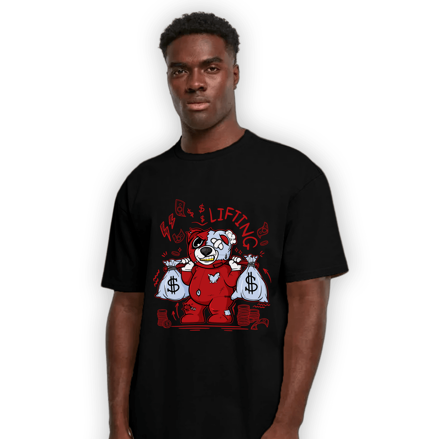 Cherry 11s T Shirt Match Money Lifting BER - NastyJamz