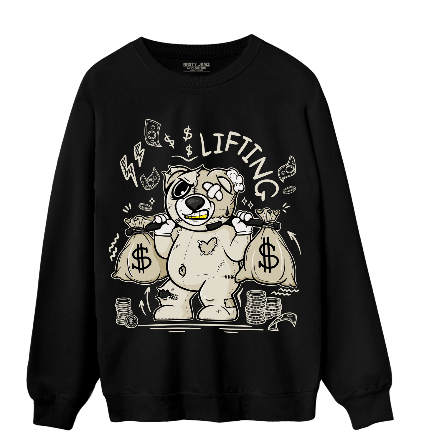 Gratitude 11s Sweatshirt Match Money Lifting BER - NastyJamz