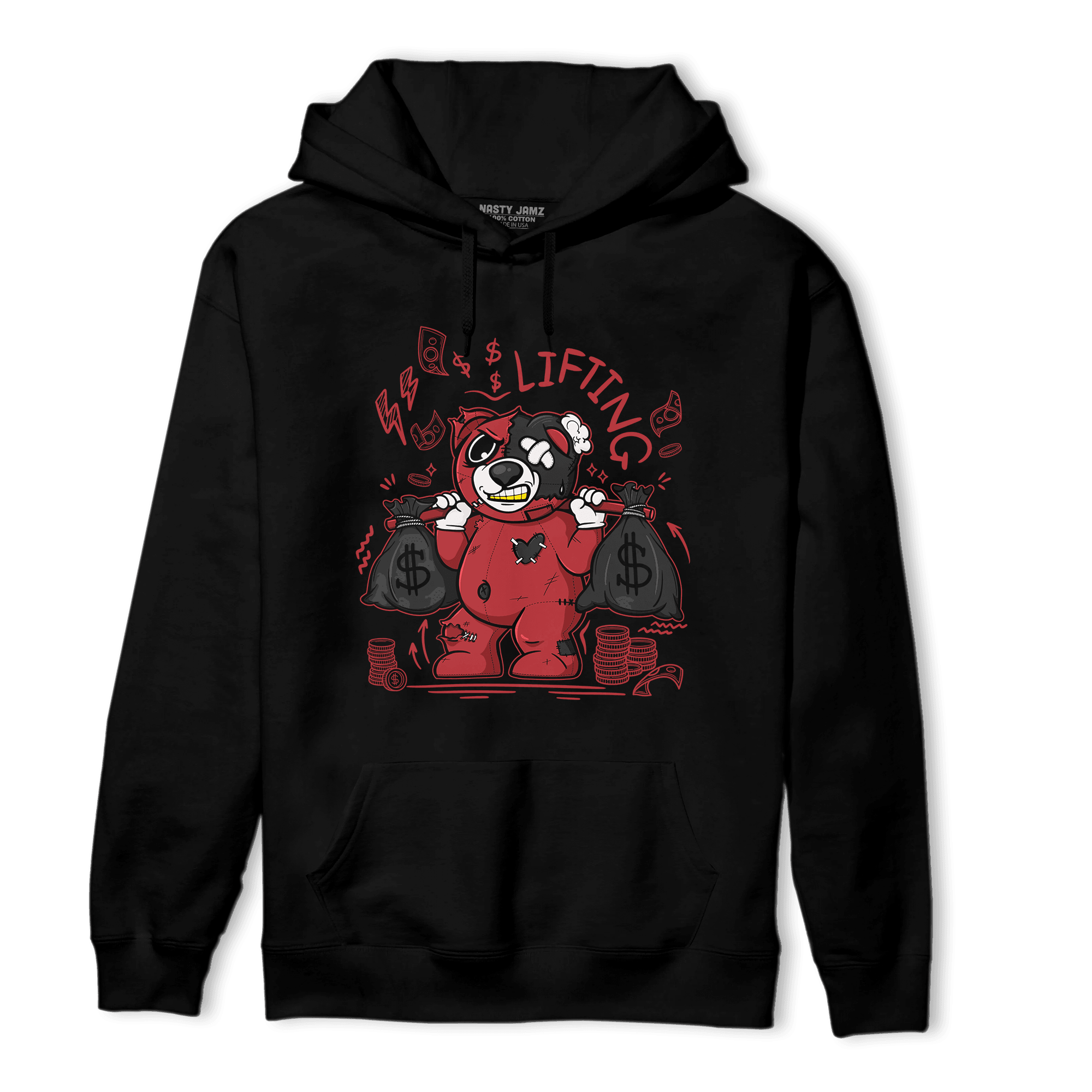 Cherry 12s Hoodie Match Money Lifting BER - NastyJamz