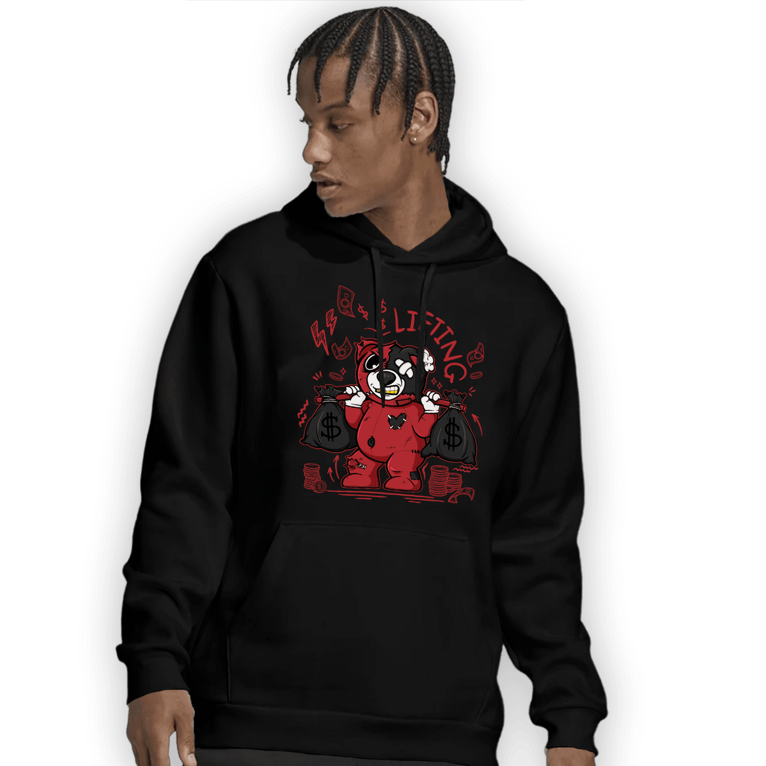 Cherry 12s Hoodie Match Money Lifting BER - NastyJamz