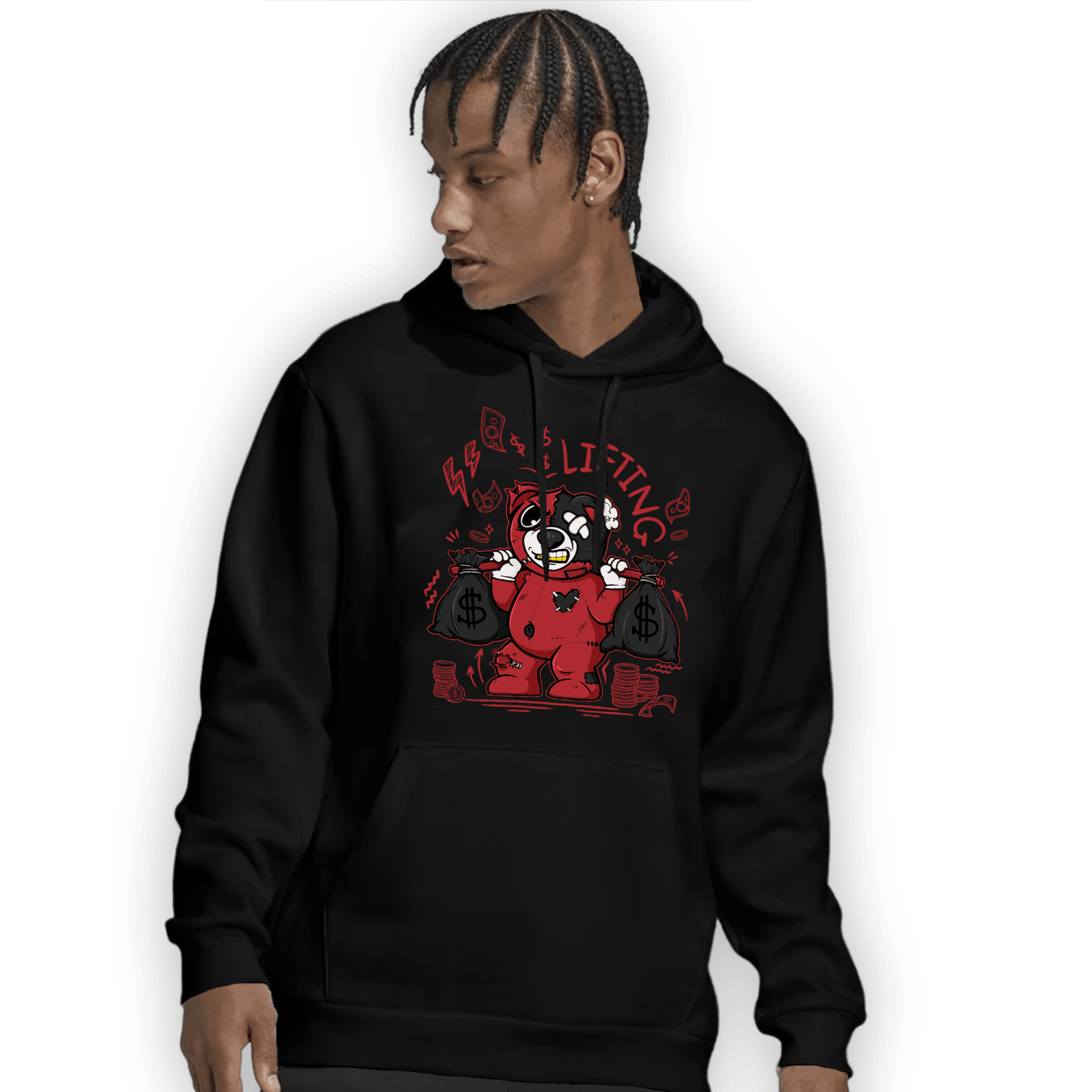 Cherry 12s Hoodie Match Money Lifting BER - NastyJamz