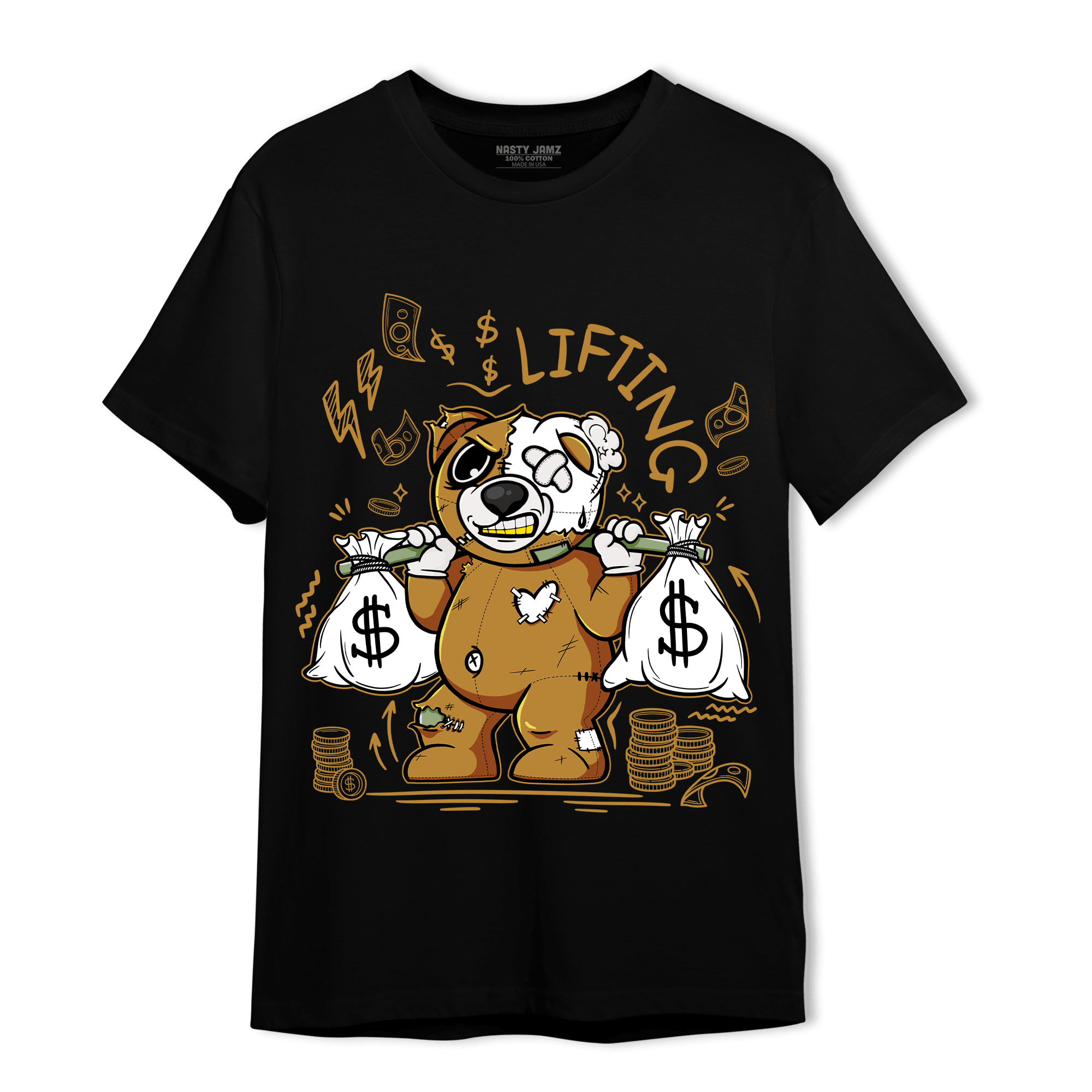 Wheat 13s T Shirt Match Money Lifting BER - NastyJamz