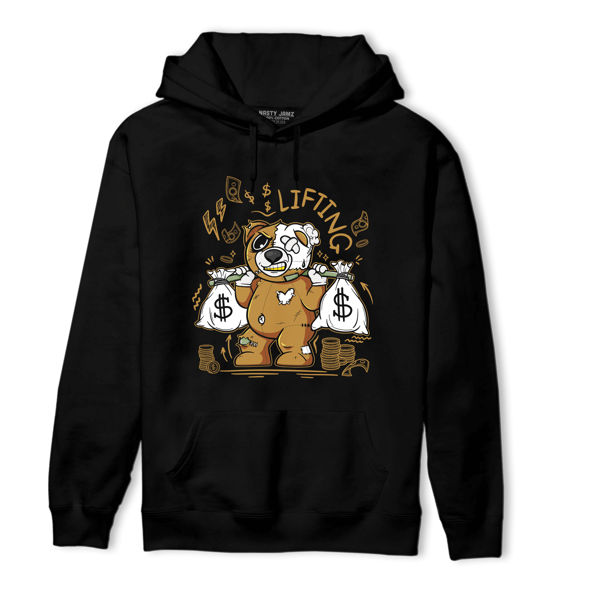 Wheat 13s Hoodie Match Money Lifting BER - NastyJamz
