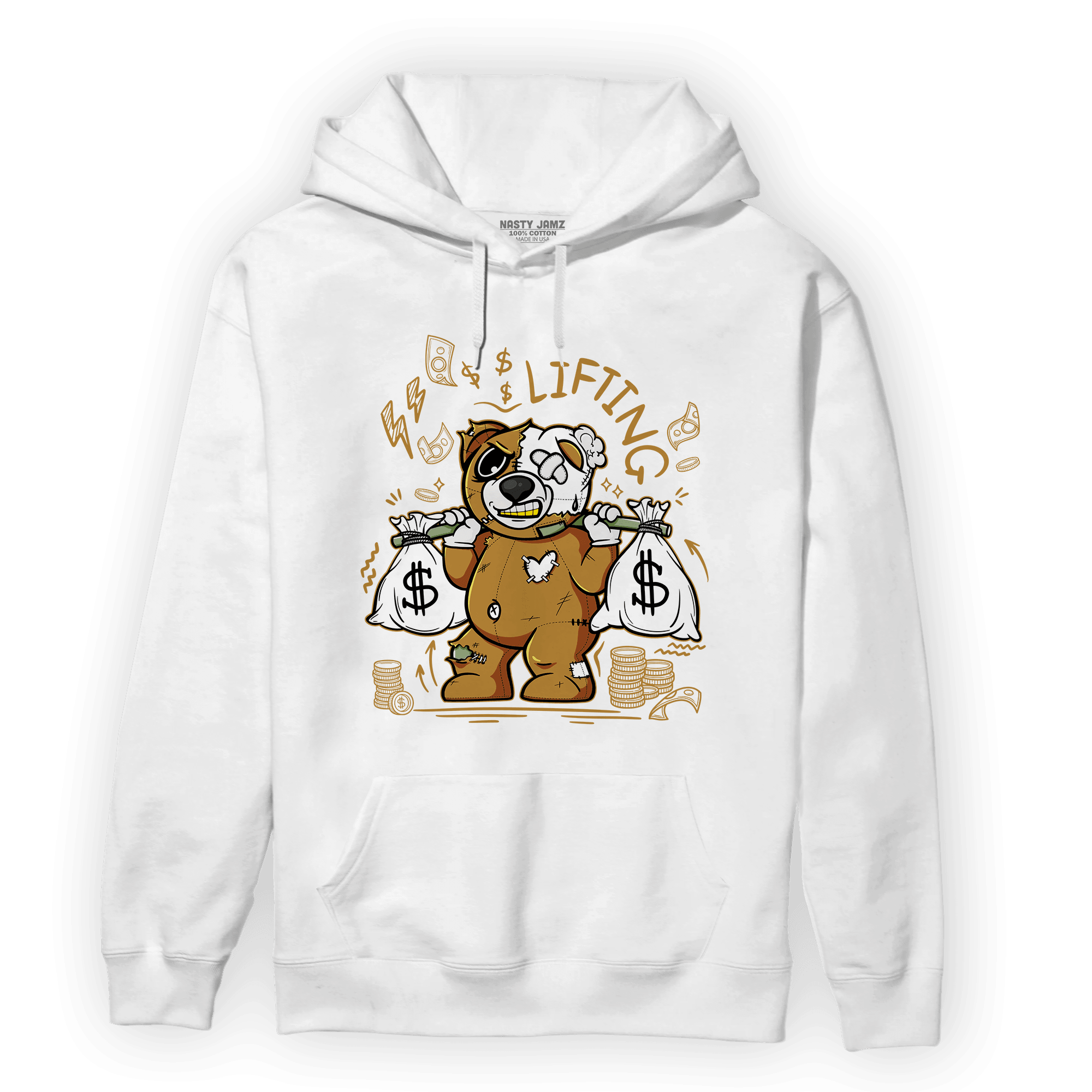 Wheat 13s Hoodie Match Money Lifting BER - NastyJamz