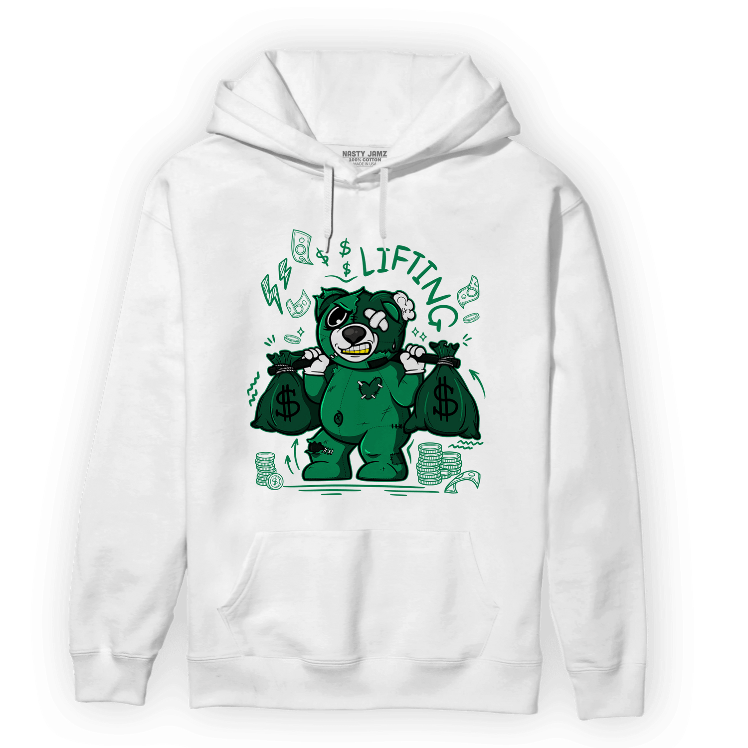 Celtic Lucky Green 1s Hoodie Match Money Lifting BER - NastyJamz