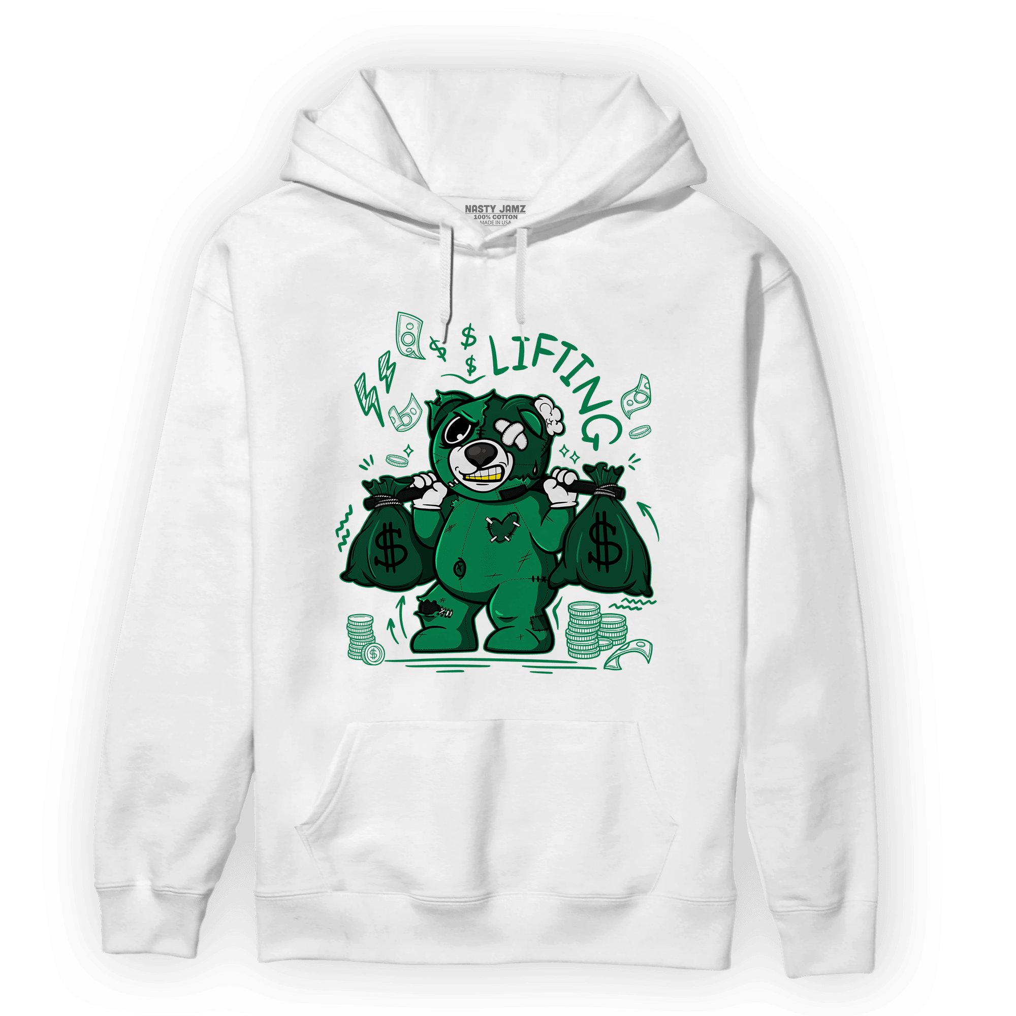 Celtic Lucky Green 1s Hoodie Match Money Lifting BER - NastyJamz