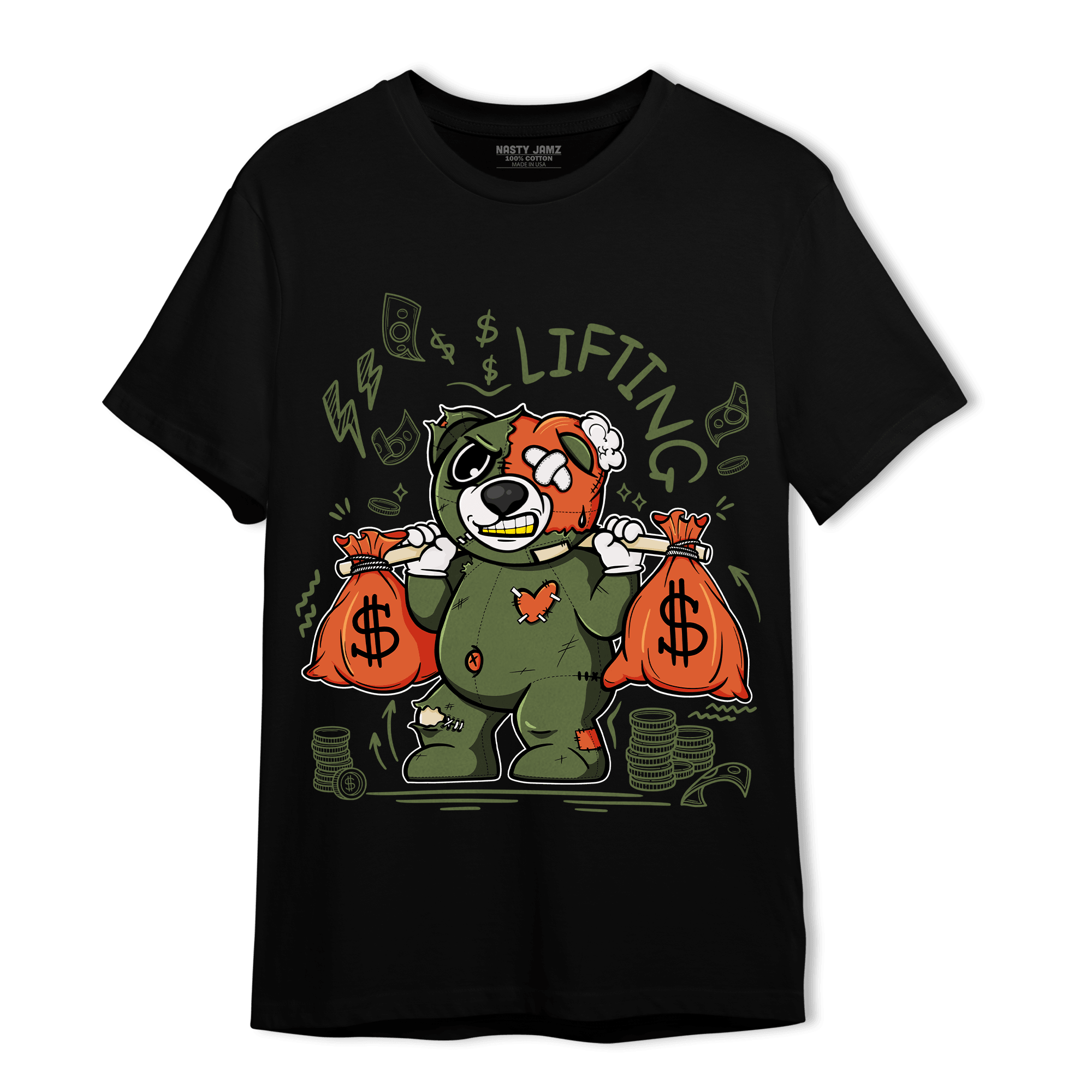 High OG Celadon 1s T Shirt Match Money Lifting BER - NastyJamz