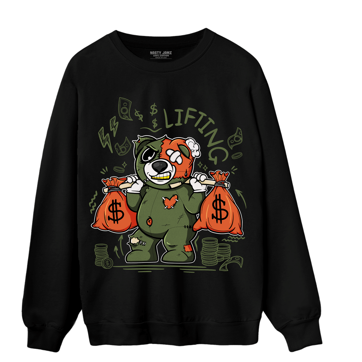 High OG Celadon 1s Sweatshirt Match Money Lifting BER - NastyJamz