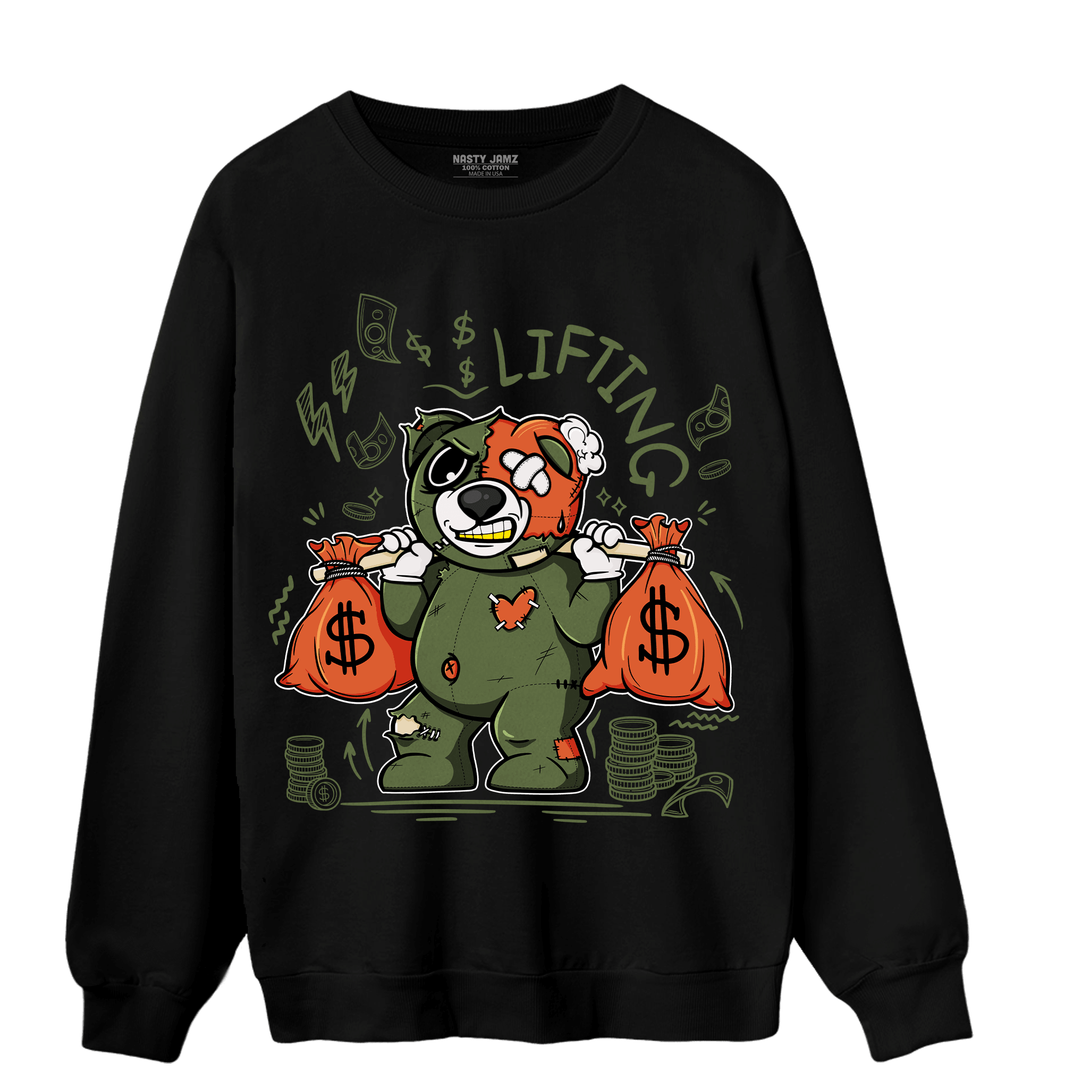 High OG Celadon 1s Sweatshirt Match Money Lifting BER - NastyJamz